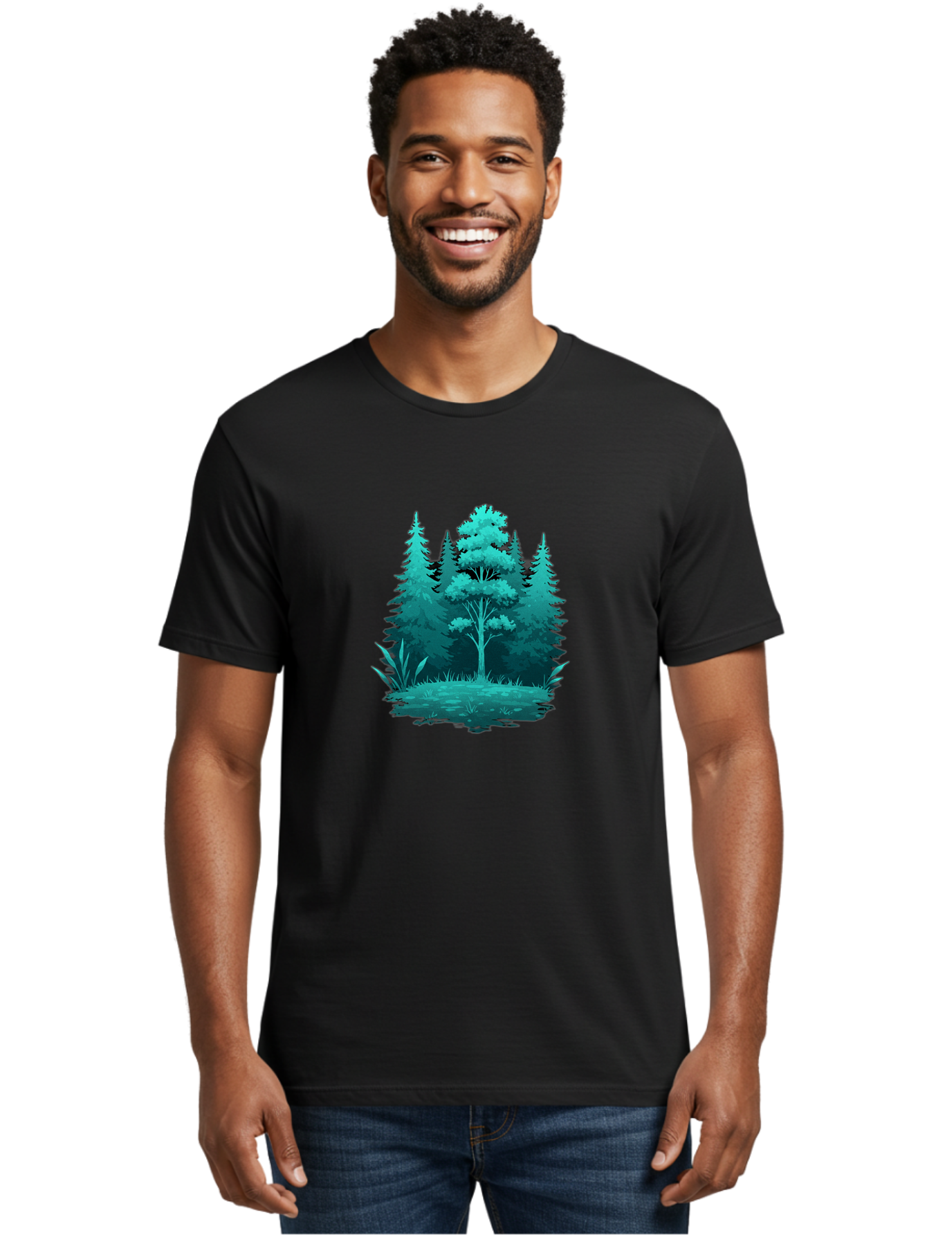 Forest-Trees Men'S Graphic Tee, 100% Cotton, Comfortable Casual Summer Wear, Machine Washable, Vintage Camera, Old Camera, Antique Camera, Black Camera, Classic Photography, Photography Equipment, Nostalgic Device, Film Camera, Camera Art Bak621