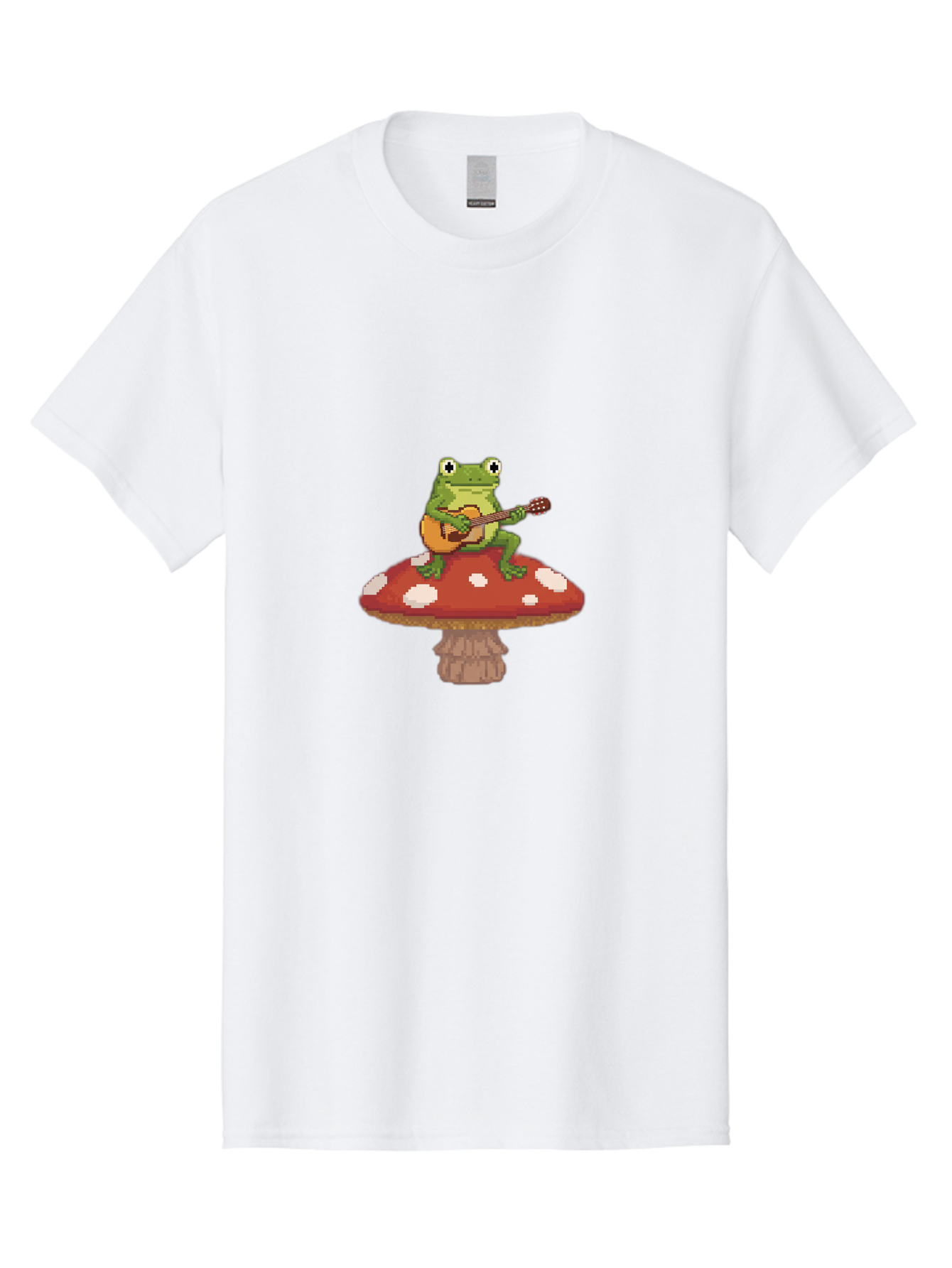 Frog-On-Mushroom-Playing-Guitar Men'S Graphic Tee, 100% Cotton, Comfortable Casual Summer Wear, Machine Washable, Vintage Camera, Old Camera, Antique Camera, Black Camera, Classic Photography, Photography Equipment, Nostalgic Device, Bak634