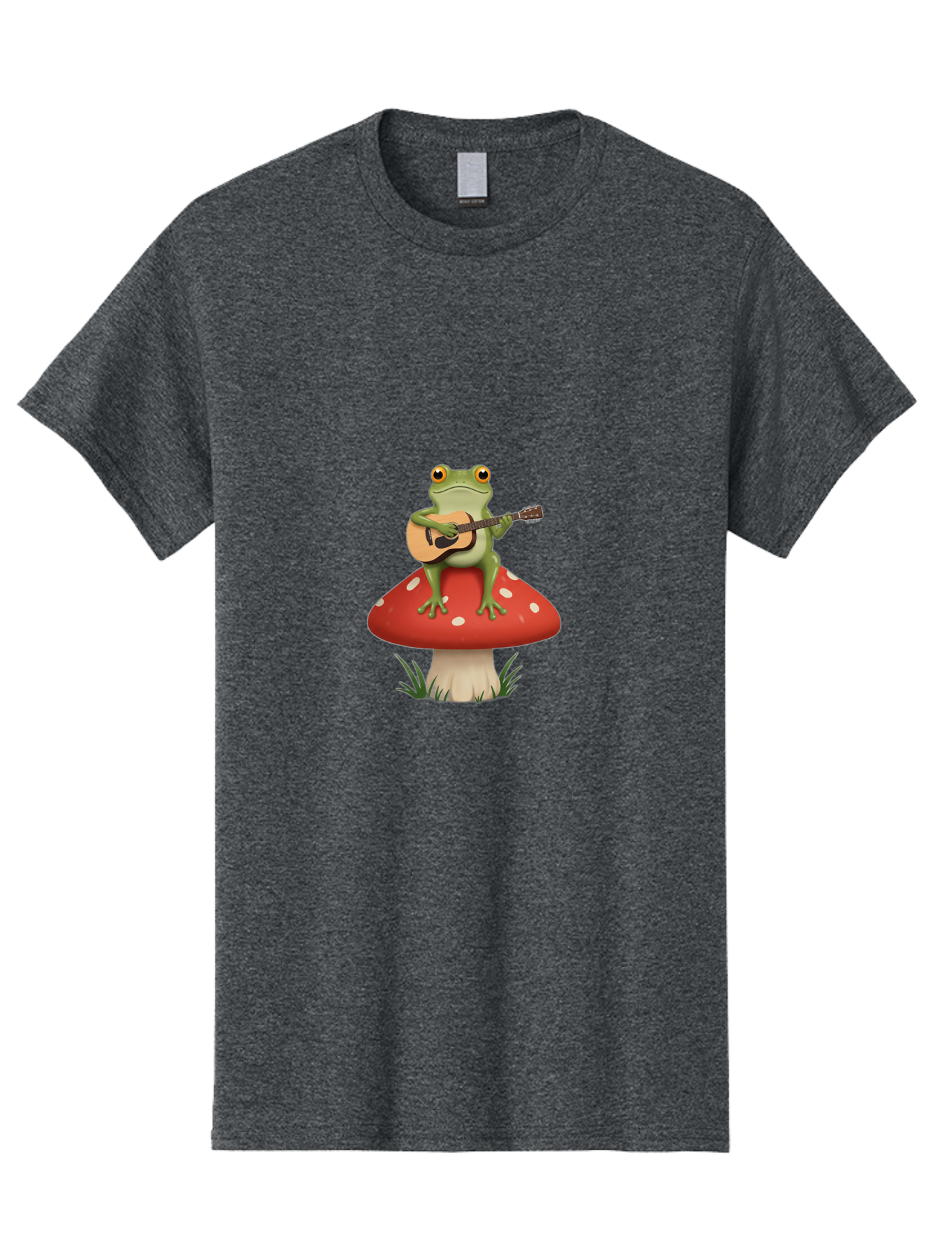 Frog-Playing-Guitar Men'S Graphic Tee, 100% Cotton, Comfortable Casual Summer Wear, Machine Washable, Vintage Camera, Old Camera, Antique Camera, Black Camera, Classic Photography, Photography Equipment, Nostalgic Device, Film Camera, Bak639