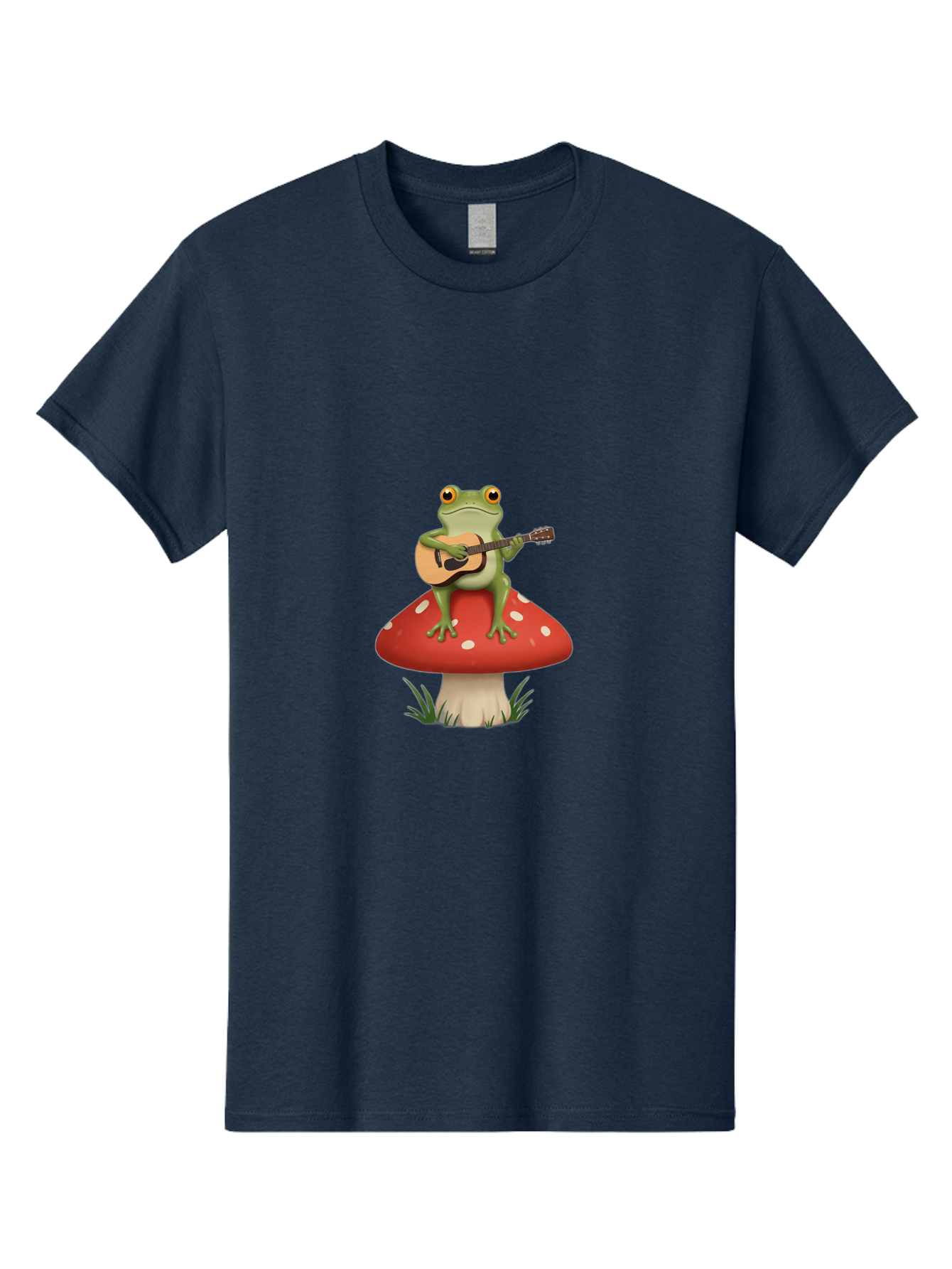 Frog-Playing-Guitar Men'S Graphic Tee, 100% Cotton, Comfortable Casual Summer Wear, Machine Washable, Vintage Camera, Old Camera, Antique Camera, Black Camera, Classic Photography, Photography Equipment, Nostalgic Device, Film Camera, Bak639