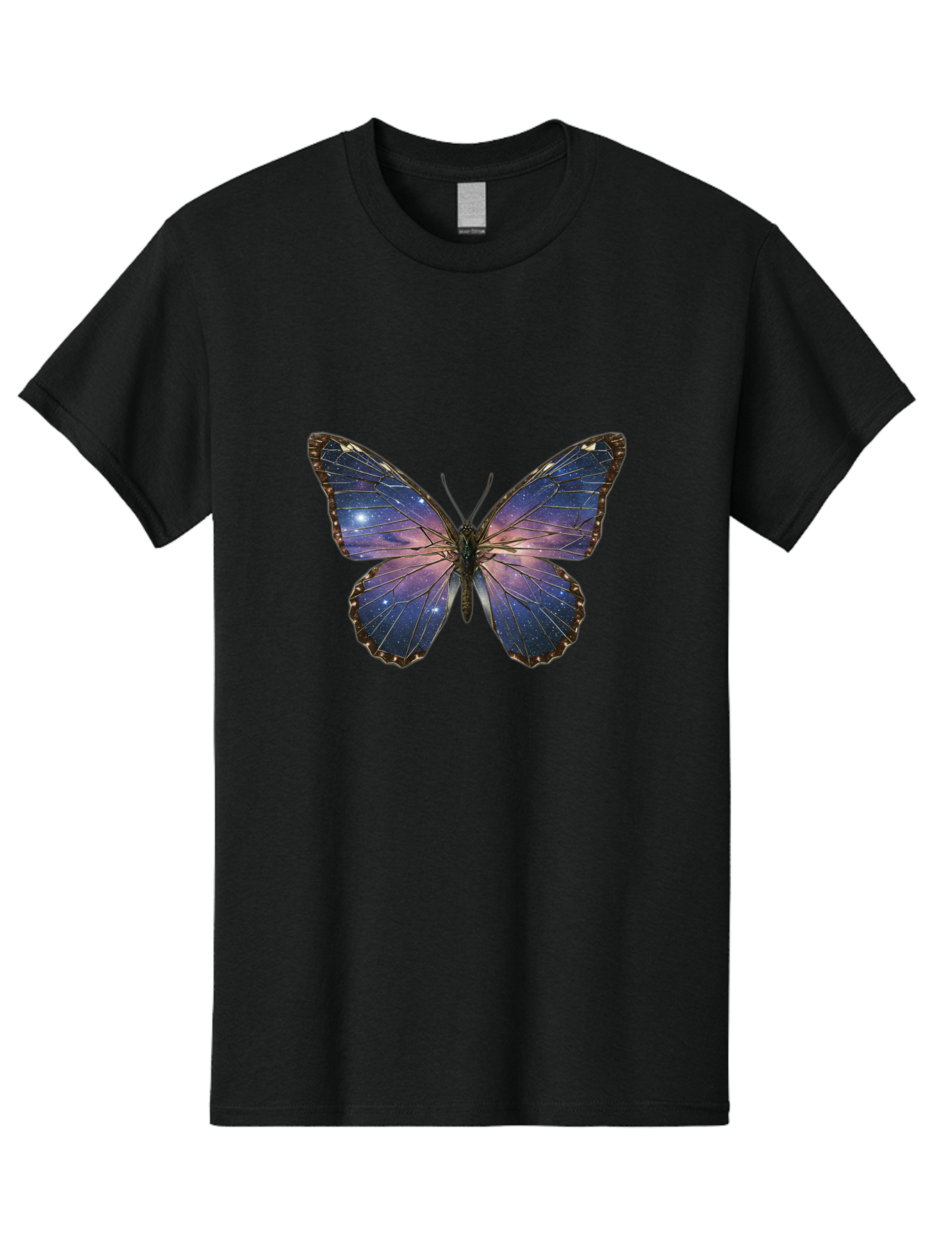 Galaxy-Butterfly Men'S Graphic Tee, 100% Cotton, Comfortable Casual Summer Wear, Machine Washable, Vintage Camera, Old Camera, Antique Camera, Black Camera, Classic Photography, Photography Equipment, Nostalgic Device, Film Camera, Camera Art Bak645