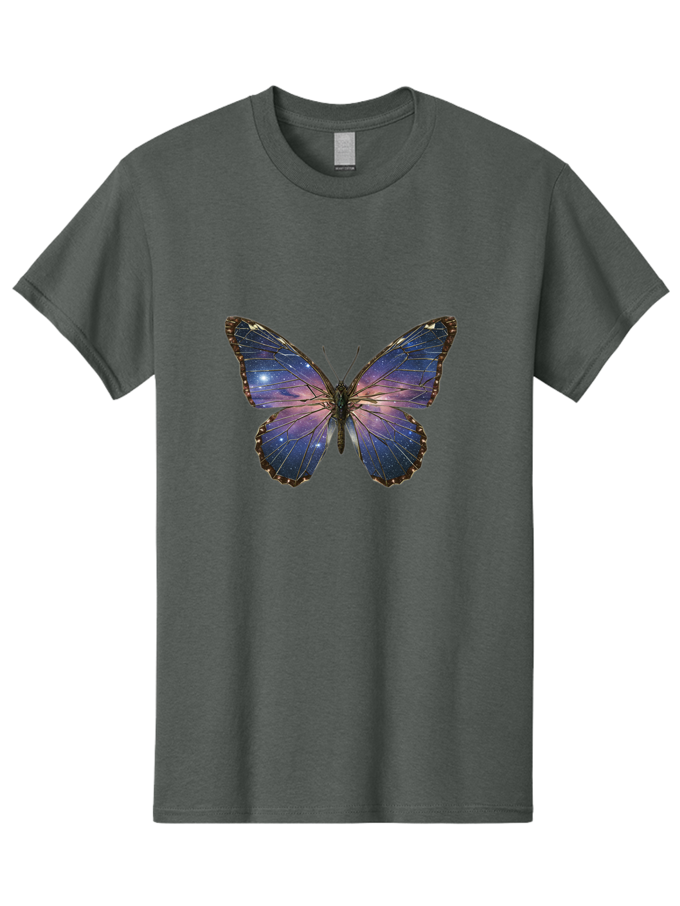 Galaxy-Butterfly Men'S Graphic Tee, 100% Cotton, Comfortable Casual Summer Wear, Machine Washable, Vintage Camera, Old Camera, Antique Camera, Black Camera, Classic Photography, Photography Equipment, Nostalgic Device, Film Camera, Camera Art Bak645
