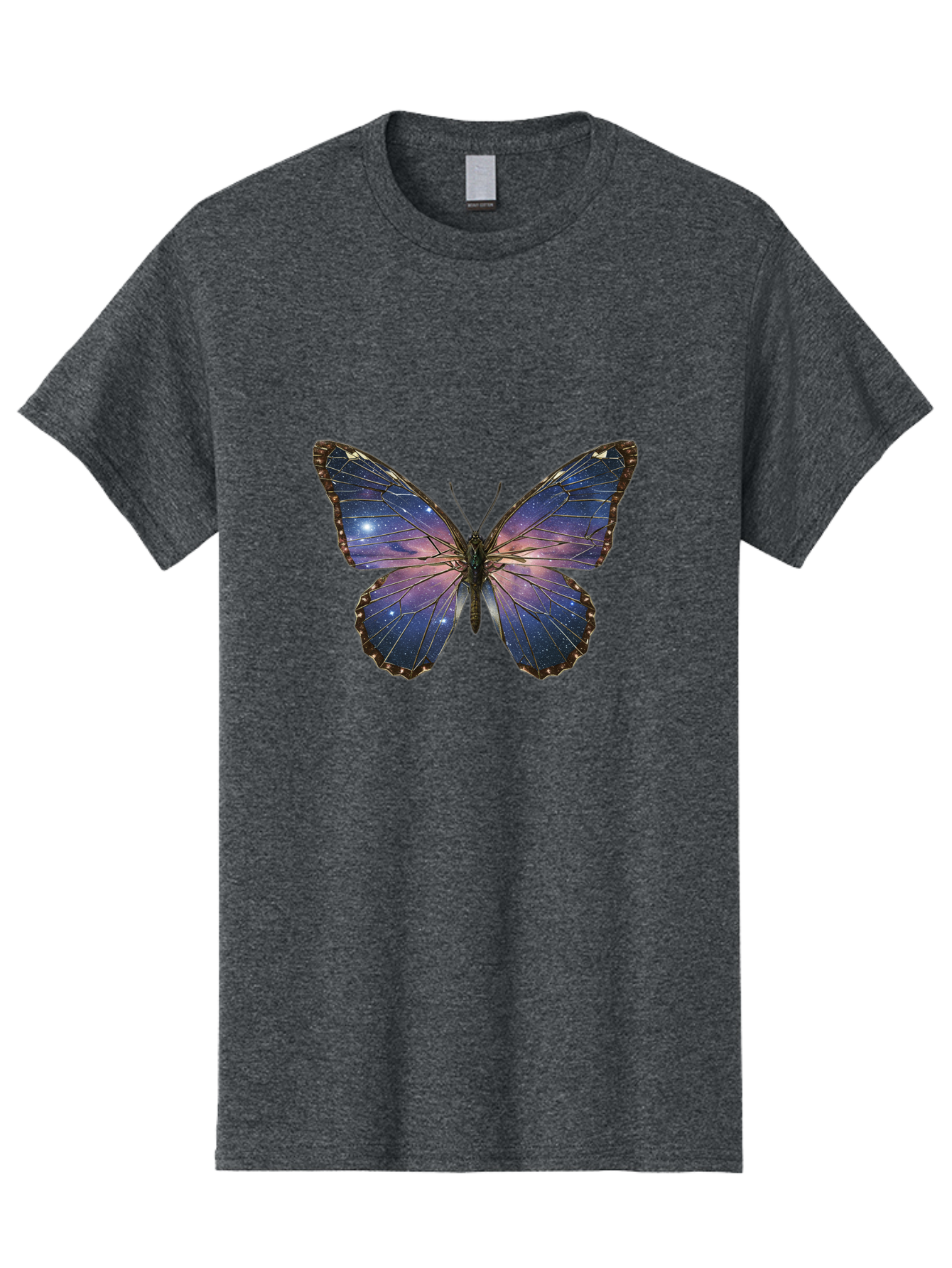 Galaxy-Butterfly Men'S Graphic Tee, 100% Cotton, Comfortable Casual Summer Wear, Machine Washable, Vintage Camera, Old Camera, Antique Camera, Black Camera, Classic Photography, Photography Equipment, Nostalgic Device, Film Camera, Camera Art Bak645