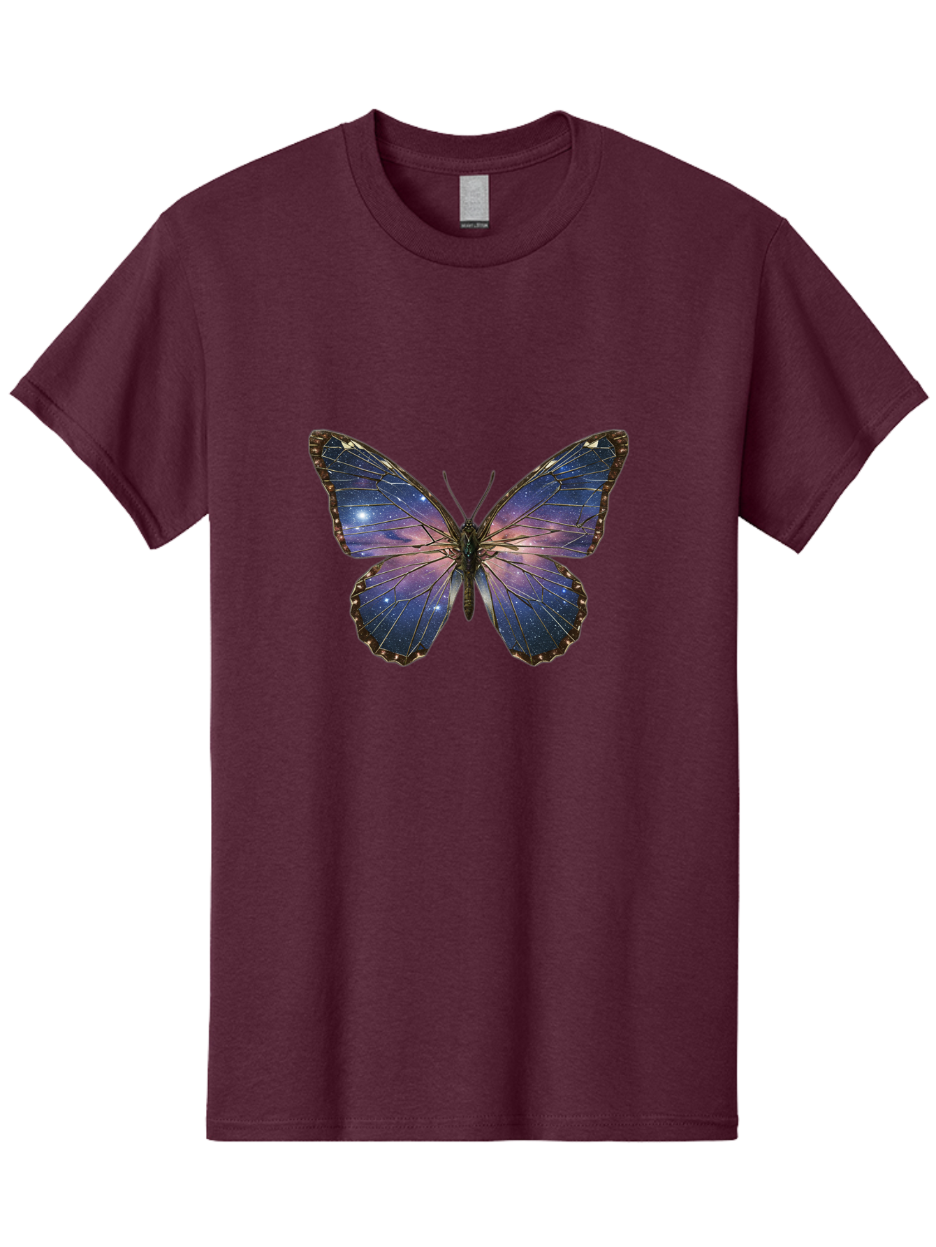 Galaxy-Butterfly Men'S Graphic Tee, 100% Cotton, Comfortable Casual Summer Wear, Machine Washable, Vintage Camera, Old Camera, Antique Camera, Black Camera, Classic Photography, Photography Equipment, Nostalgic Device, Film Camera, Camera Art Bak645