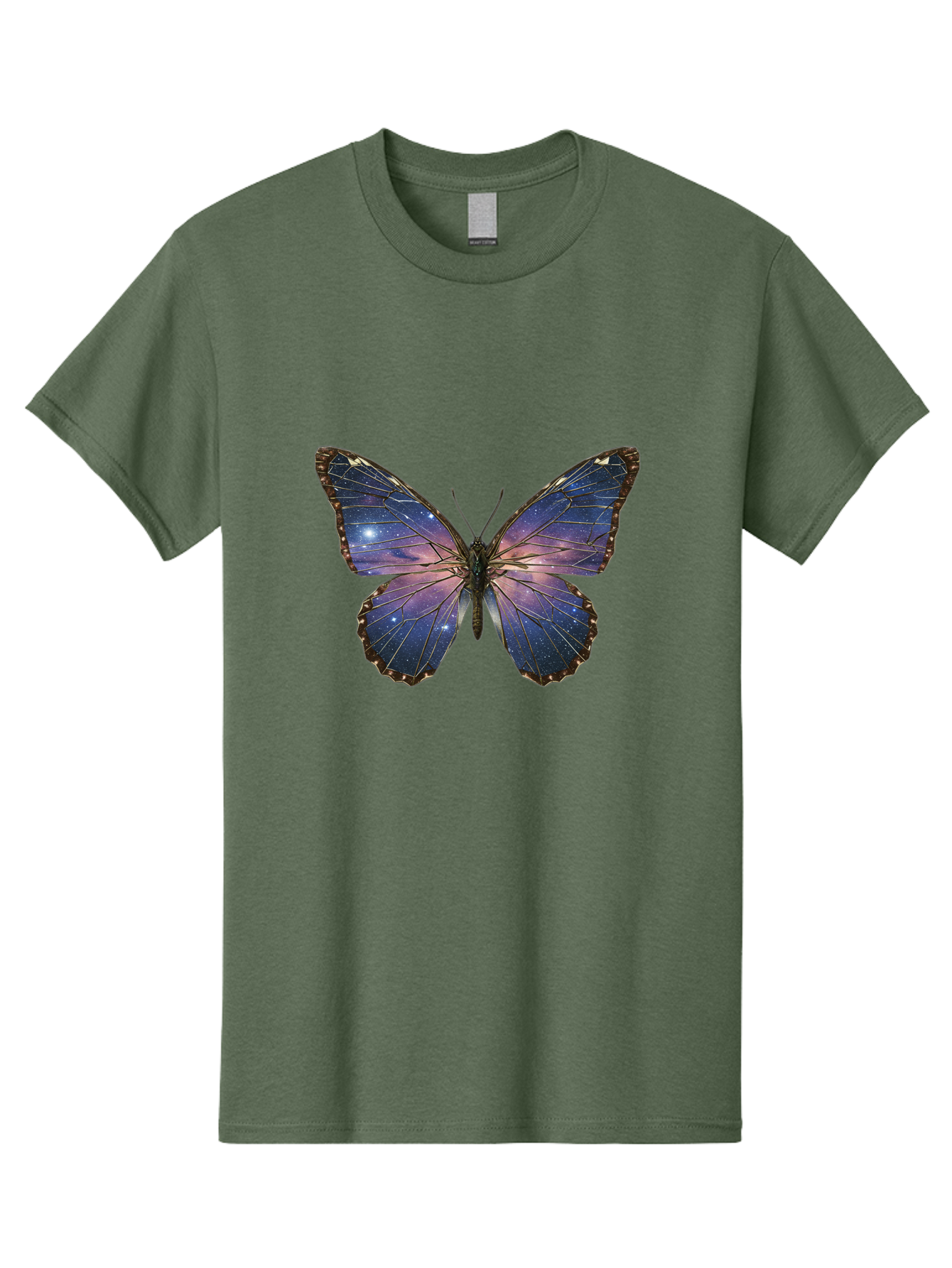 Galaxy-Butterfly Men'S Graphic Tee, 100% Cotton, Comfortable Casual Summer Wear, Machine Washable, Vintage Camera, Old Camera, Antique Camera, Black Camera, Classic Photography, Photography Equipment, Nostalgic Device, Film Camera, Camera Art Bak645
