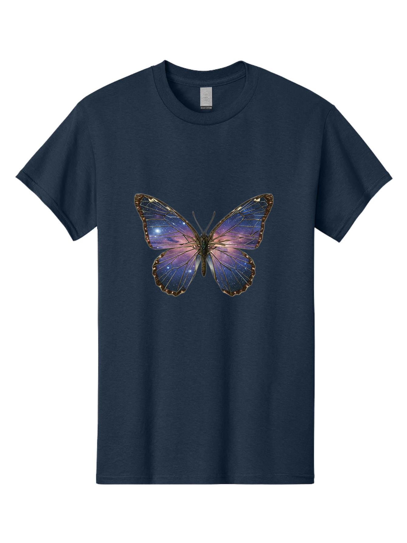 Galaxy-Butterfly Men'S Graphic Tee, 100% Cotton, Comfortable Casual Summer Wear, Machine Washable, Vintage Camera, Old Camera, Antique Camera, Black Camera, Classic Photography, Photography Equipment, Nostalgic Device, Film Camera, Camera Art Bak645