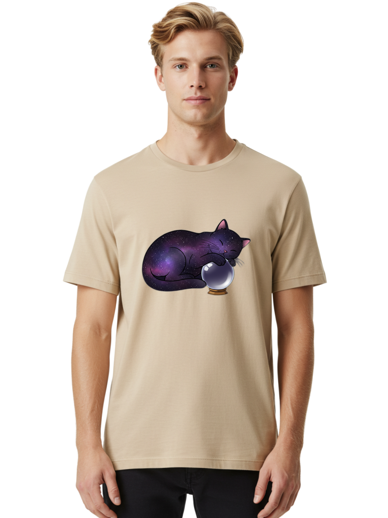 Galaxy-Cat Men'S Graphic Tee, 100% Cotton, Comfortable Casual Summer Wear, Machine Washable, Vintage Camera, Old Camera, Antique Camera, Black Camera, Classic Photography, Photography Equipment, Nostalgic Device, Film Camera, Camera Art Bak646