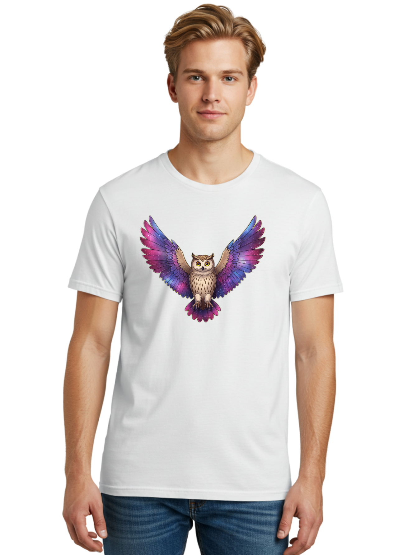 Galaxy-Owl Men'S Graphic Tee, 100% Cotton, Comfortable Casual Summer Wear, Machine Washable, Vintage Camera, Old Camera, Antique Camera, Black Camera, Classic Photography, Photography Equipment, Nostalgic Device, Film Camera, Camera Art Bak654