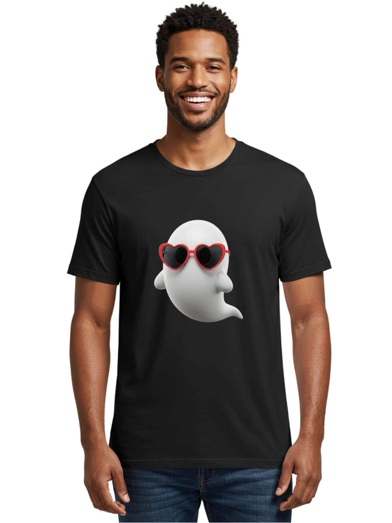 Ghost-Emoji Men'S Graphic Tee, 100% Cotton, Comfortable Casual Summer Wear, Machine Washable, Vintage Camera, Old Camera, Antique Camera, Black Camera, Classic Photography, Photography Equipment, Nostalgic Device, Film Camera, Camera Art Bak664