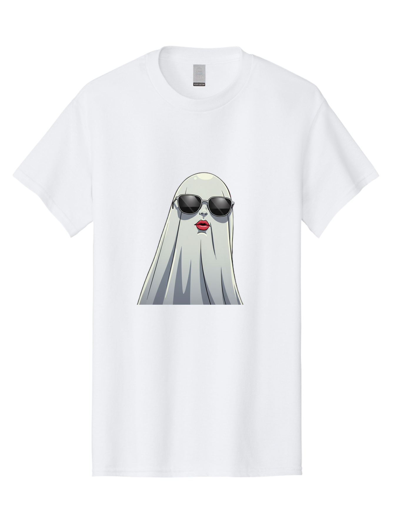 Ghost-In-Sunglasses Men'S Graphic Tee, 100% Cotton, Comfortable Casual Summer Wear, Machine Washable, Vintage Camera, Old Camera, Antique Camera, Black Camera, Classic Photography, Photography Equipment, Nostalgic Device, Film Camera, Bak667