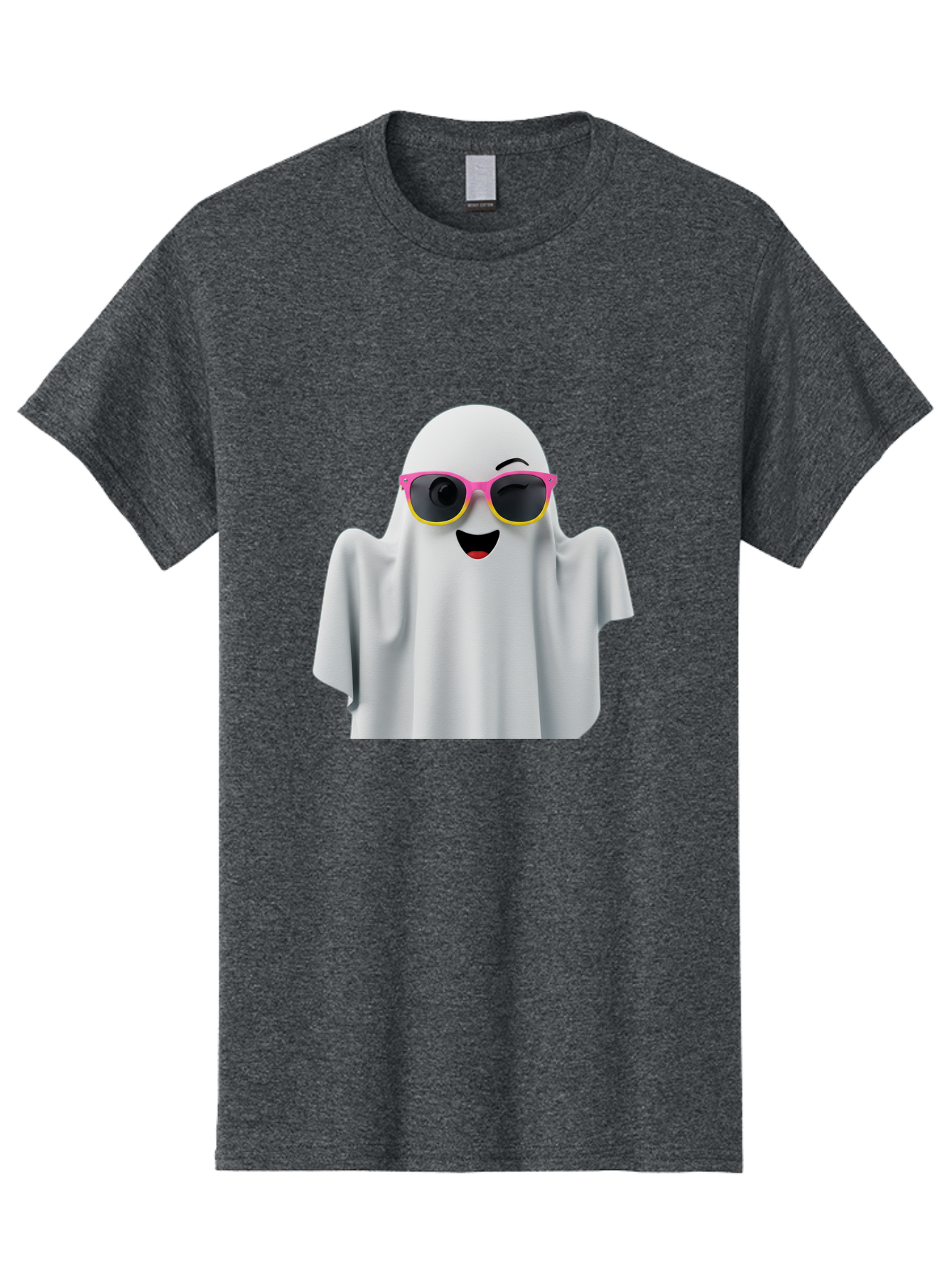 Ghost-Sunglasses Men'S Graphic Tee, 100% Cotton, Comfortable Casual Summer Wear, Machine Washable, Vintage Camera, Old Camera, Antique Camera, Black Camera, Classic Photography, Photography Equipment, Nostalgic Device, Film Camera, Camera Art Bak671