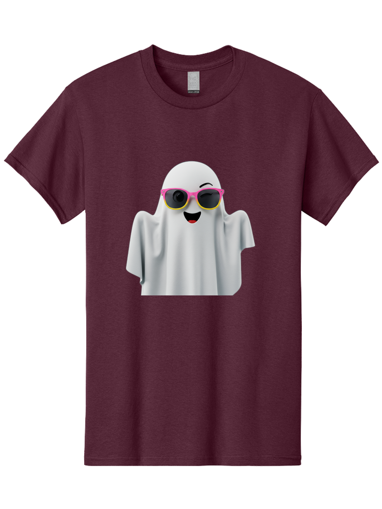 Ghost-Sunglasses Men'S Graphic Tee, 100% Cotton, Comfortable Casual Summer Wear, Machine Washable, Vintage Camera, Old Camera, Antique Camera, Black Camera, Classic Photography, Photography Equipment, Nostalgic Device, Film Camera, Camera Art Bak671