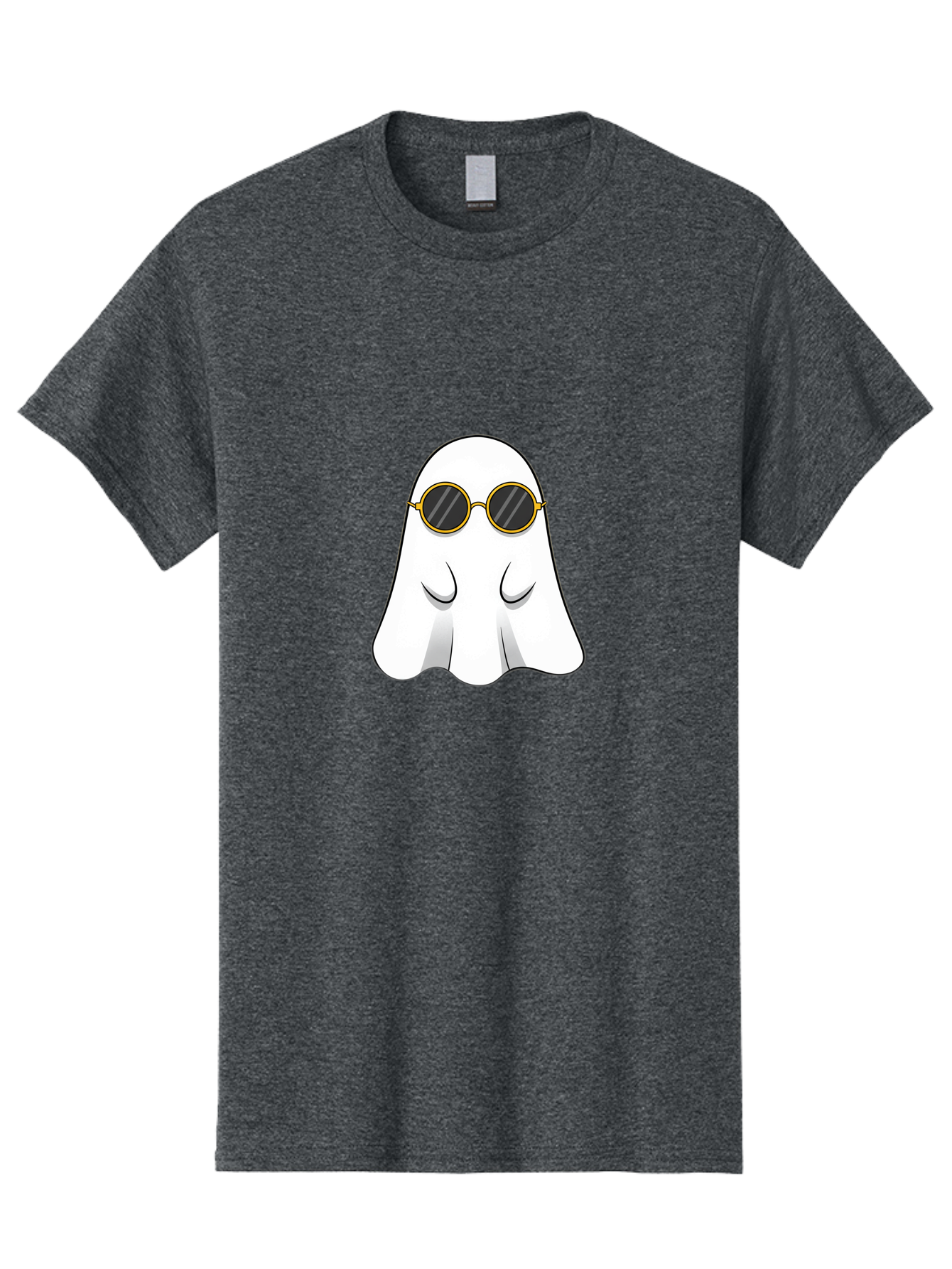 Ghost-Wearing-Sunglasses-2 Men'S Graphic Tee, 100% Cotton, Comfortable Casual Summer Wear, Machine Washable, Vintage Camera, Old Camera, Antique Camera, Black Camera, Classic Photography, Photography Equipment, Nostalgic Device, Film Camera, Bak674
