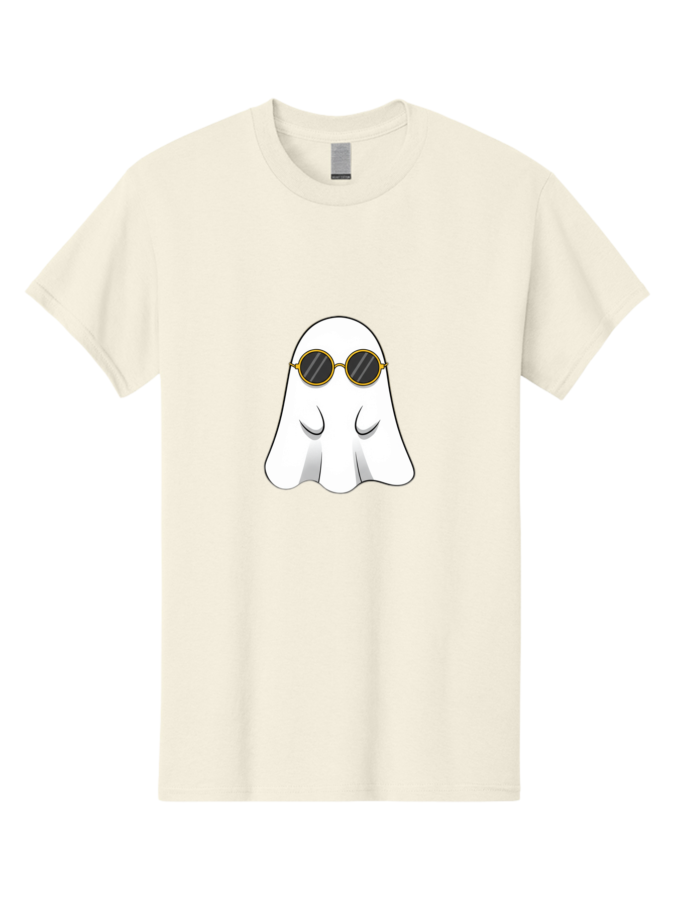 Ghost-Wearing-Sunglasses-2 Men'S Graphic Tee, 100% Cotton, Comfortable Casual Summer Wear, Machine Washable, Vintage Camera, Old Camera, Antique Camera, Black Camera, Classic Photography, Photography Equipment, Nostalgic Device, Film Camera, Bak674