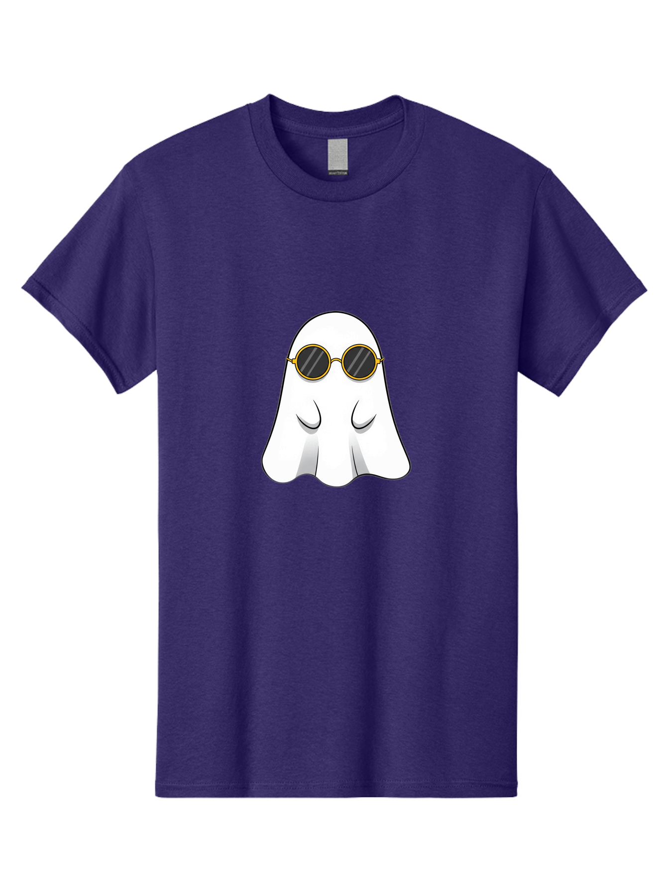 Ghost-Wearing-Sunglasses-2 Men'S Graphic Tee, 100% Cotton, Comfortable Casual Summer Wear, Machine Washable, Vintage Camera, Old Camera, Antique Camera, Black Camera, Classic Photography, Photography Equipment, Nostalgic Device, Film Camera, Bak674