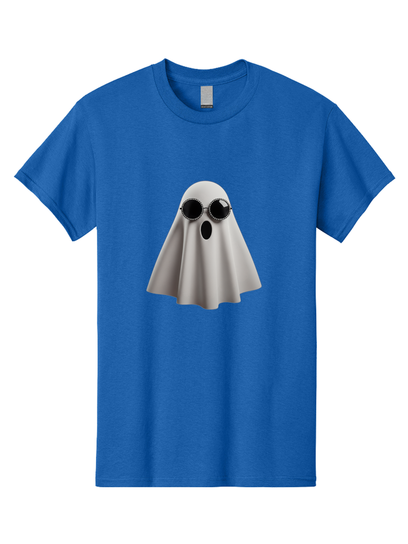Ghost-Wearing-Sunglasses-3 Men'S Graphic Tee, 100% Cotton, Comfortable Casual Summer Wear, Machine Washable, Vintage Camera, Old Camera, Antique Camera, Black Camera, Classic Photography, Photography Equipment, Nostalgic Device, Film Camera, Bak675