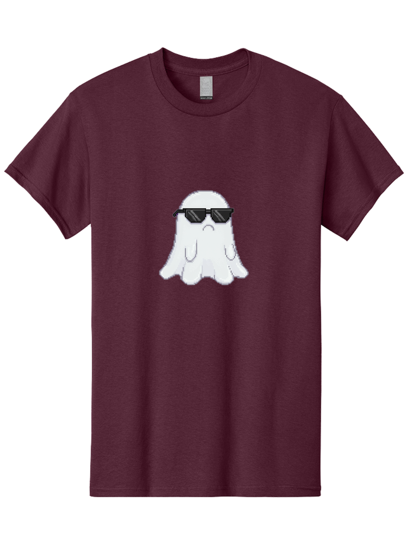 Ghost-Wearing-Sunglasses-4 Men'S Graphic Tee, 100% Cotton, Comfortable Casual Summer Wear, Machine Washable, Vintage Camera, Old Camera, Antique Camera, Black Camera, Classic Photography, Photography Equipment, Nostalgic Device, Film Camera, Bak676