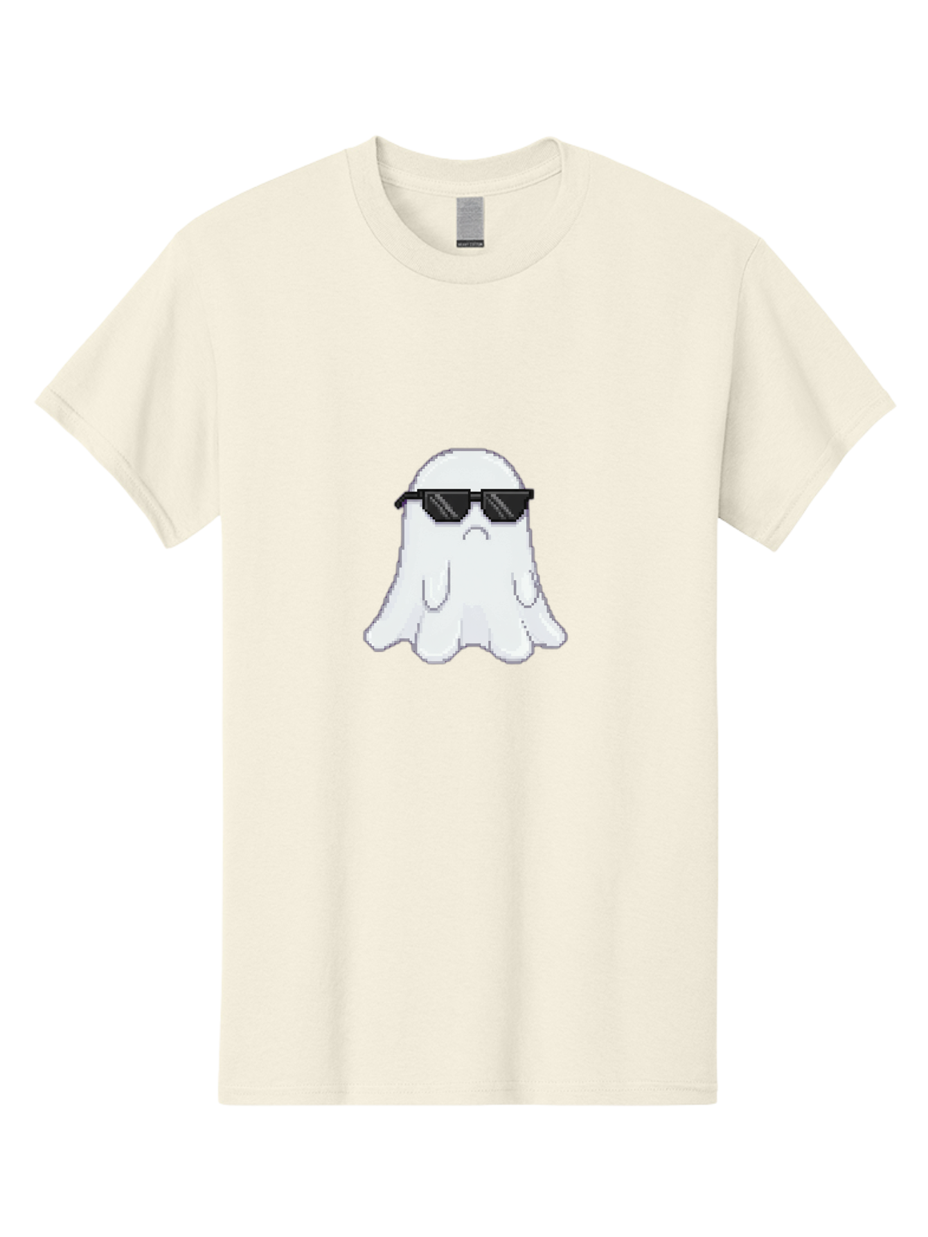 Ghost-Wearing-Sunglasses-4 Men'S Graphic Tee, 100% Cotton, Comfortable Casual Summer Wear, Machine Washable, Vintage Camera, Old Camera, Antique Camera, Black Camera, Classic Photography, Photography Equipment, Nostalgic Device, Film Camera, Bak676