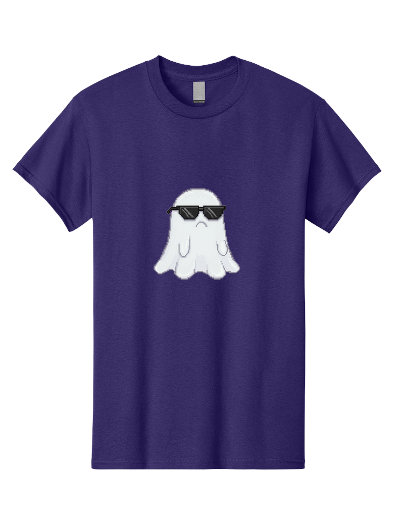 Ghost-Wearing-Sunglasses-4 Men'S Graphic Tee, 100% Cotton, Comfortable Casual Summer Wear, Machine Washable, Vintage Camera, Old Camera, Antique Camera, Black Camera, Classic Photography, Photography Equipment, Nostalgic Device, Film Camera, Bak676