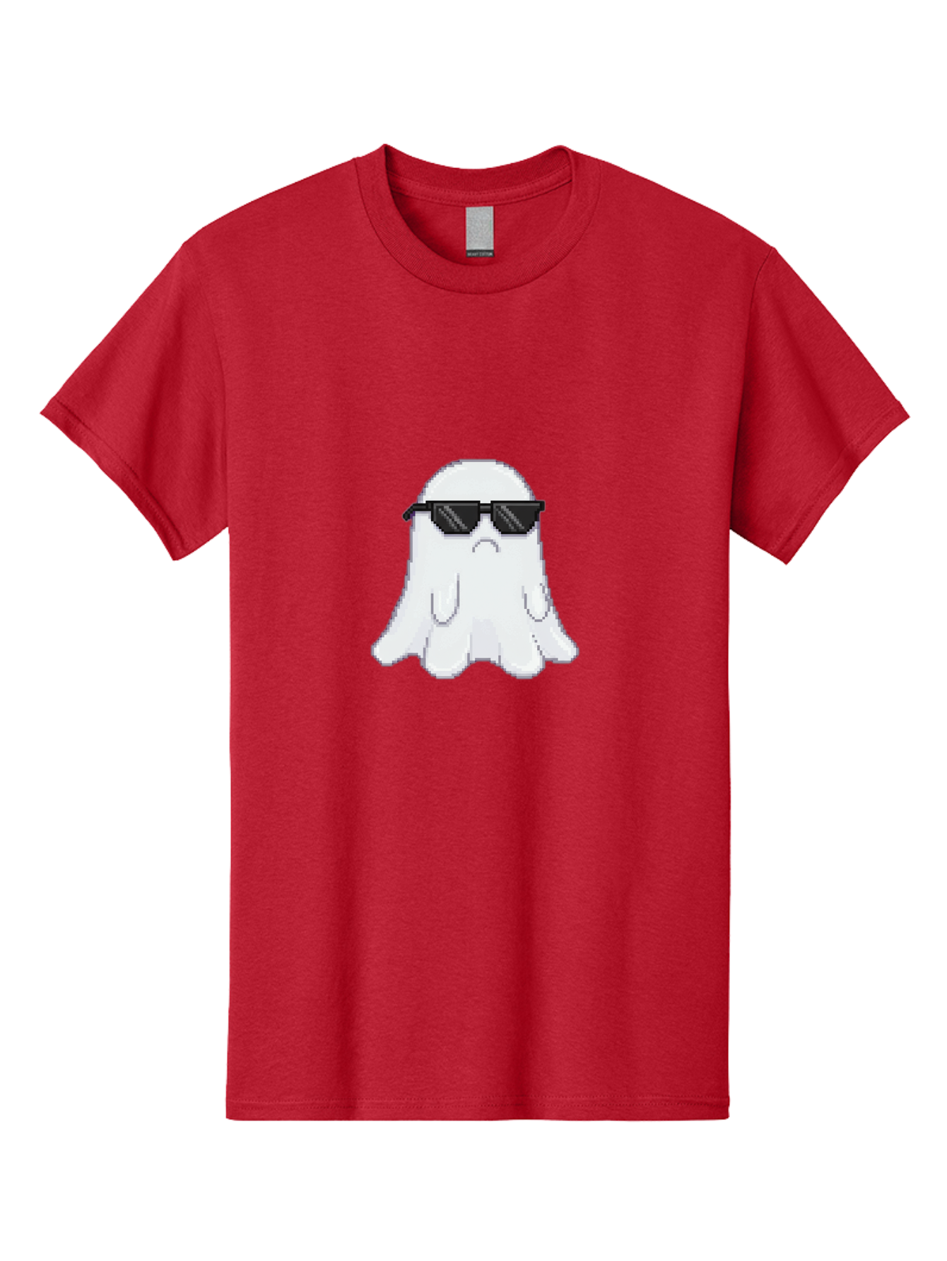 Ghost-Wearing-Sunglasses-4 Men'S Graphic Tee, 100% Cotton, Comfortable Casual Summer Wear, Machine Washable, Vintage Camera, Old Camera, Antique Camera, Black Camera, Classic Photography, Photography Equipment, Nostalgic Device, Film Camera, Bak676