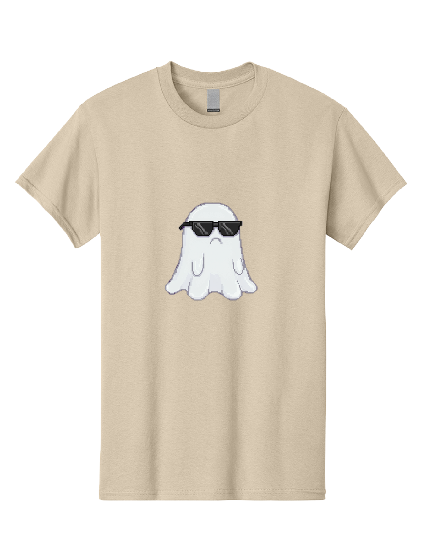Ghost-Wearing-Sunglasses-4 Men'S Graphic Tee, 100% Cotton, Comfortable Casual Summer Wear, Machine Washable, Vintage Camera, Old Camera, Antique Camera, Black Camera, Classic Photography, Photography Equipment, Nostalgic Device, Film Camera, Bak676