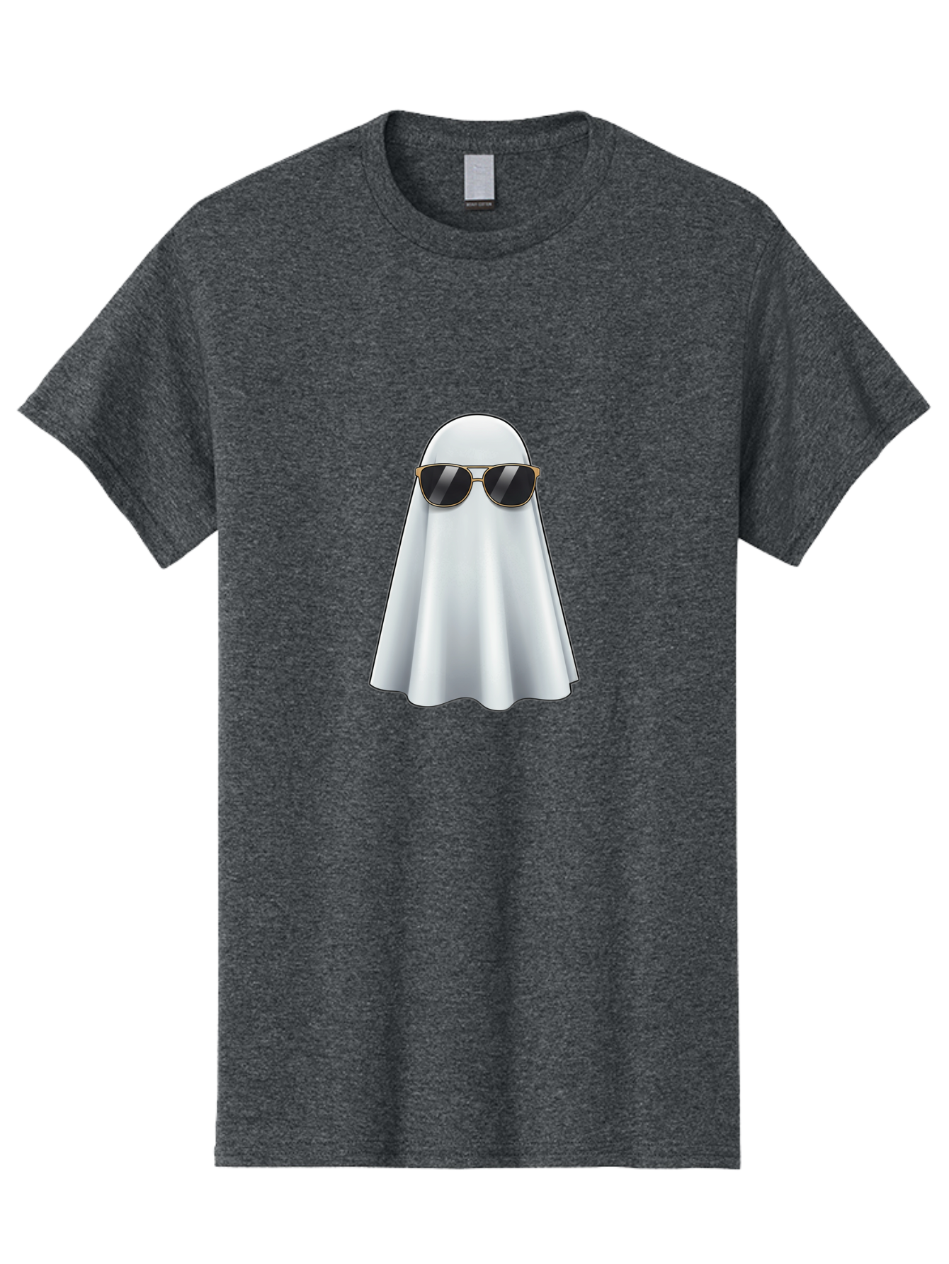 Ghost-Wearing-Sunglasses Men'S Graphic Tee, 100% Cotton, Comfortable Casual Summer Wear, Machine Washable, Vintage Camera, Old Camera, Antique Camera, Black Camera, Classic Photography, Photography Equipment, Nostalgic Device, Film Camera, Bak677
