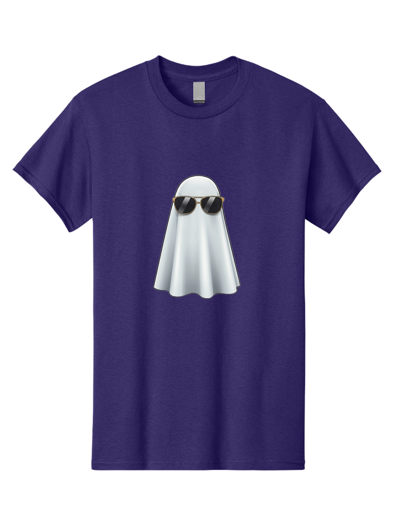 Ghost-Wearing-Sunglasses Men'S Graphic Tee, 100% Cotton, Comfortable Casual Summer Wear, Machine Washable, Vintage Camera, Old Camera, Antique Camera, Black Camera, Classic Photography, Photography Equipment, Nostalgic Device, Film Camera, Bak677