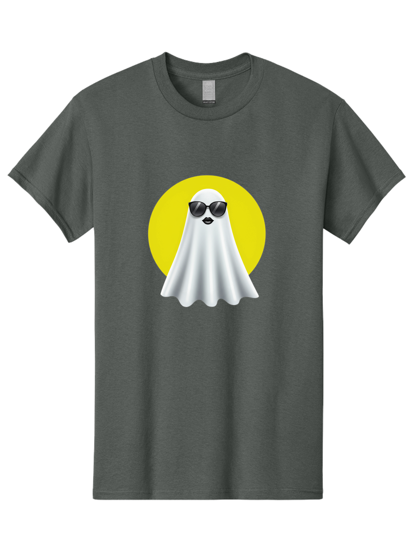 Ghost-With-Sunglasses-3 Men'S Graphic Tee, 100% Cotton, Comfortable Casual Summer Wear, Machine Washable, Vintage Camera, Old Camera, Antique Camera, Black Camera, Classic Photography, Photography Equipment, Nostalgic Device, Film Camera, Bak681