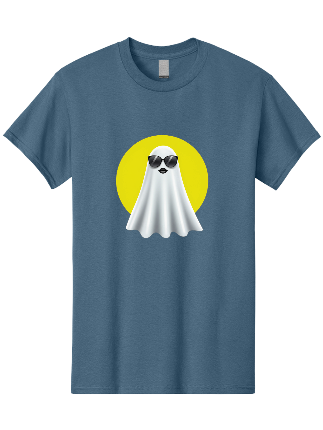 Ghost-With-Sunglasses-3 Men'S Graphic Tee, 100% Cotton, Comfortable Casual Summer Wear, Machine Washable, Vintage Camera, Old Camera, Antique Camera, Black Camera, Classic Photography, Photography Equipment, Nostalgic Device, Film Camera, Bak681