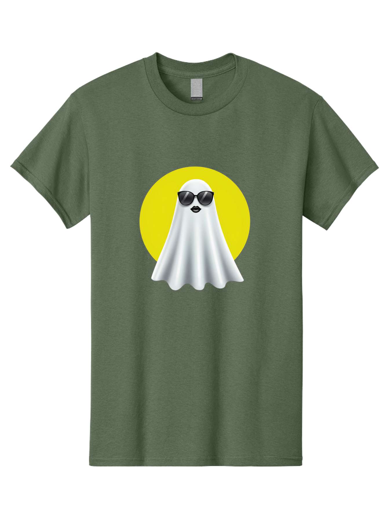 Ghost-With-Sunglasses-3 Men'S Graphic Tee, 100% Cotton, Comfortable Casual Summer Wear, Machine Washable, Vintage Camera, Old Camera, Antique Camera, Black Camera, Classic Photography, Photography Equipment, Nostalgic Device, Film Camera, Bak681