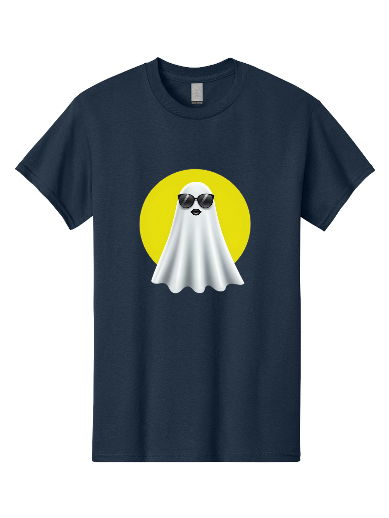 Ghost-With-Sunglasses-3 Men'S Graphic Tee, 100% Cotton, Comfortable Casual Summer Wear, Machine Washable, Vintage Camera, Old Camera, Antique Camera, Black Camera, Classic Photography, Photography Equipment, Nostalgic Device, Film Camera, Bak681