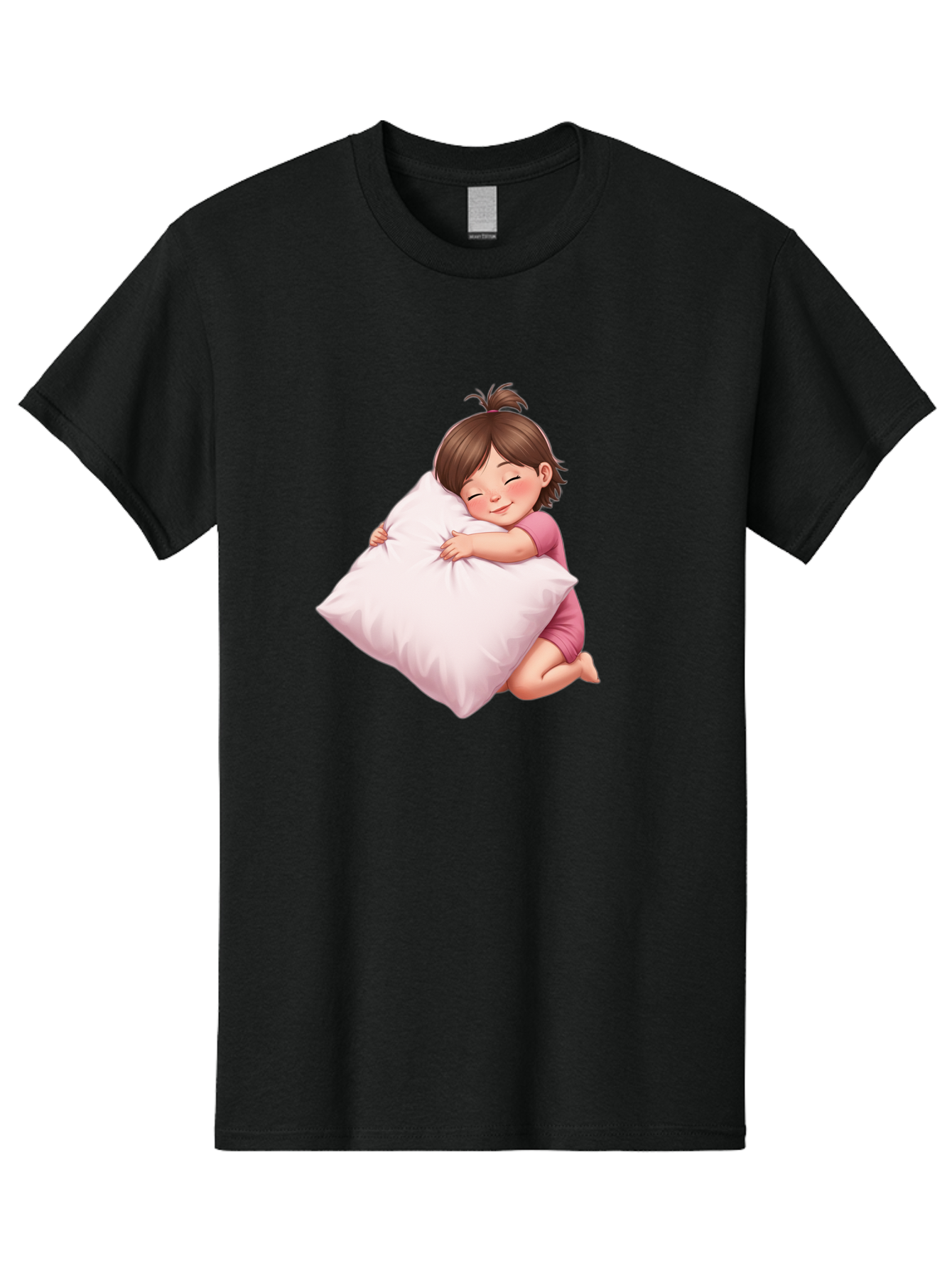 Girl-Hugging-Pillow-1 Men'S Graphic Tee, 100% Cotton, Comfortable Casual Summer Wear, Machine Washable, Vintage Camera, Old Camera, Antique Camera, Black Camera, Classic Photography, Photography Equipment, Nostalgic Device, Film Camera, Bak686