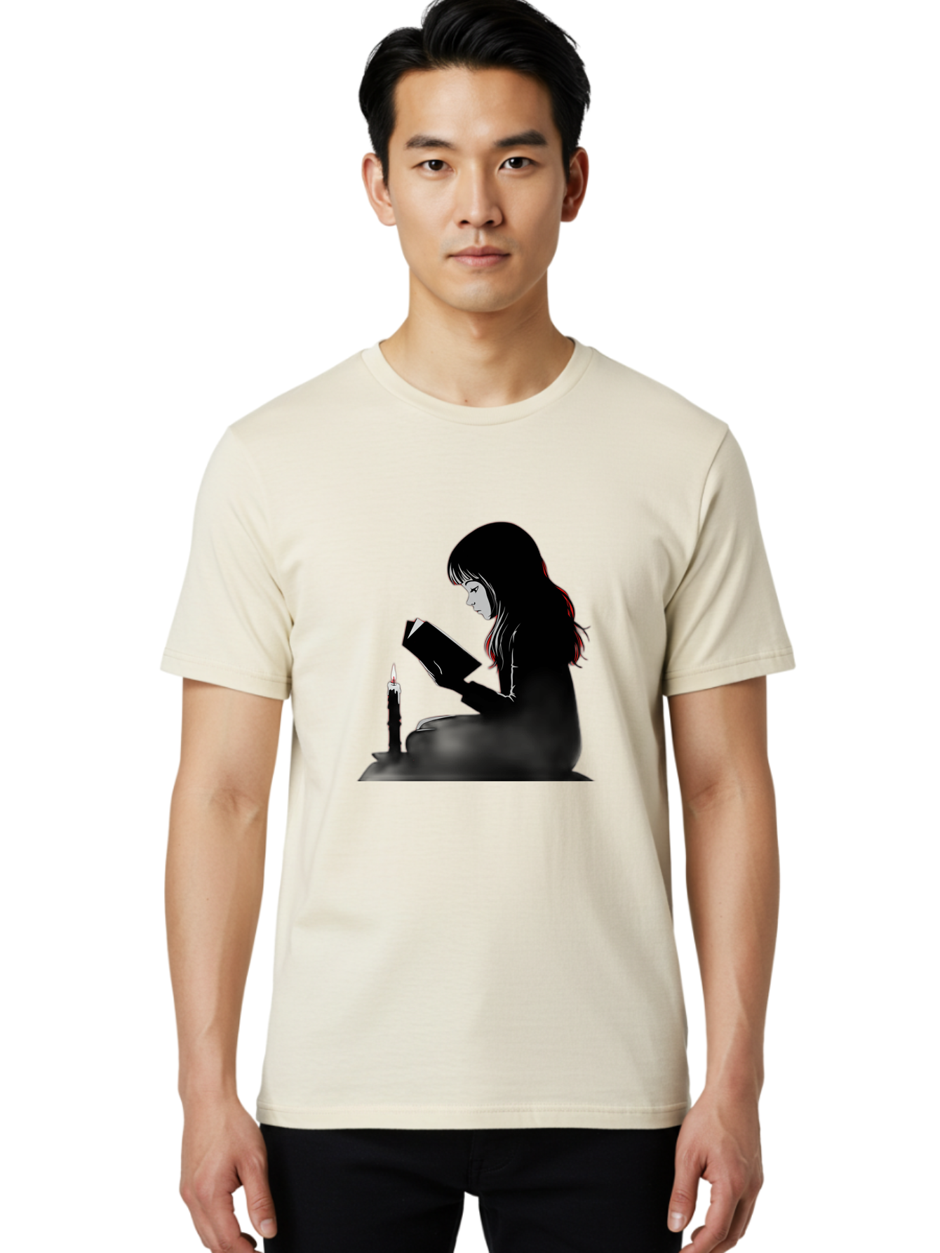 Girl-Reading Men'S Graphic Tee, 100% Cotton, Comfortable Casual Summer Wear, Machine Washable, Vintage Camera, Old Camera, Antique Camera, Black Camera, Classic Photography, Photography Equipment, Nostalgic Device, Film Camera, Camera Art Bak690