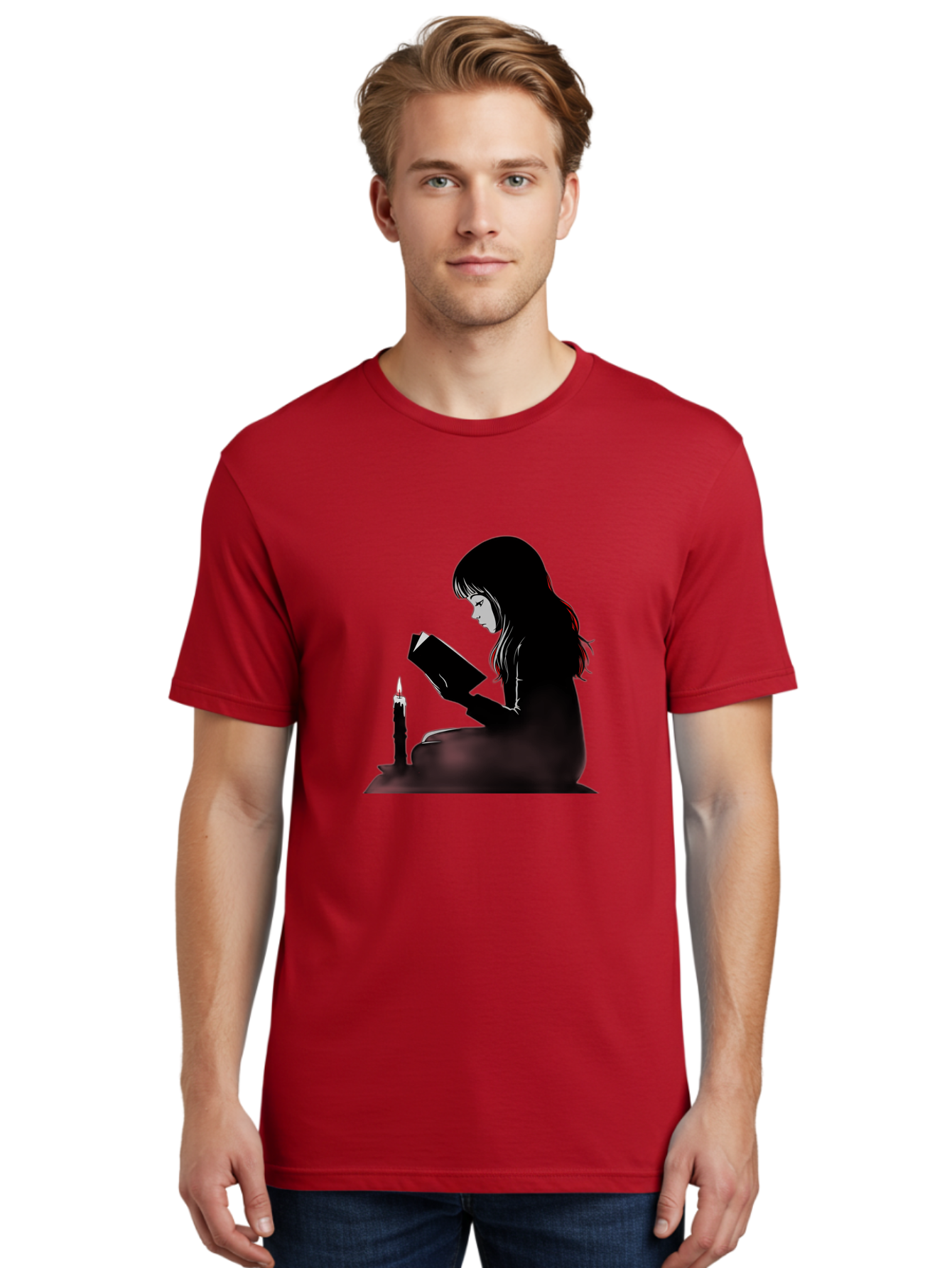 Girl-Reading Men'S Graphic Tee, 100% Cotton, Comfortable Casual Summer Wear, Machine Washable, Vintage Camera, Old Camera, Antique Camera, Black Camera, Classic Photography, Photography Equipment, Nostalgic Device, Film Camera, Camera Art Bak690