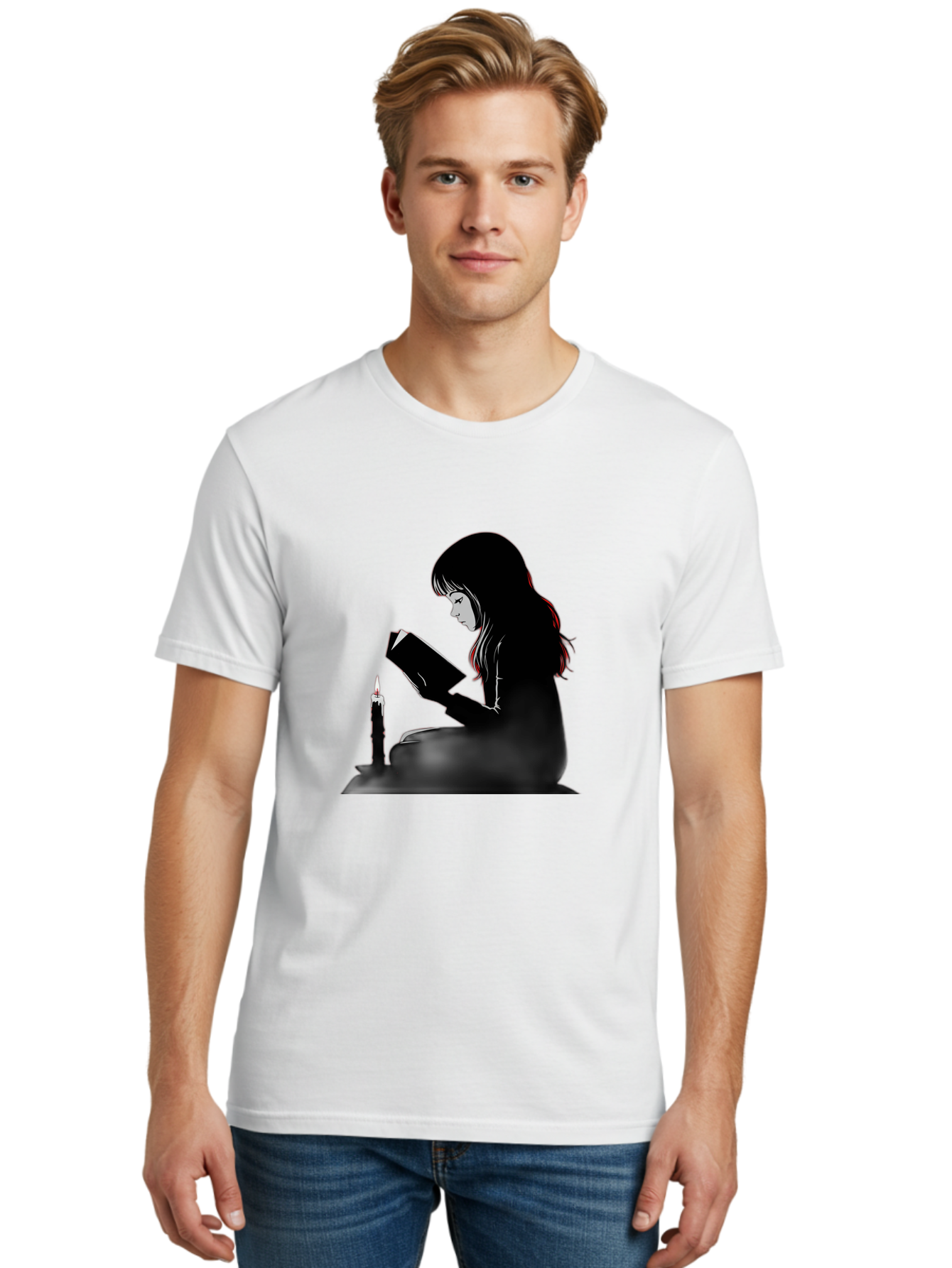 Girl-Reading Men'S Graphic Tee, 100% Cotton, Comfortable Casual Summer Wear, Machine Washable, Vintage Camera, Old Camera, Antique Camera, Black Camera, Classic Photography, Photography Equipment, Nostalgic Device, Film Camera, Camera Art Bak690