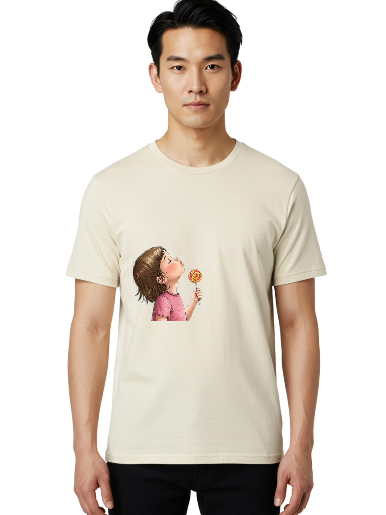 Girl-With-Lollipop Men'S Graphic Tee, 100% Cotton, Comfortable Casual Summer Wear, Machine Washable, Vintage Camera, Old Camera, Antique Camera, Black Camera, Classic Photography, Photography Equipment, Nostalgic Device, Film Camera, Bak691