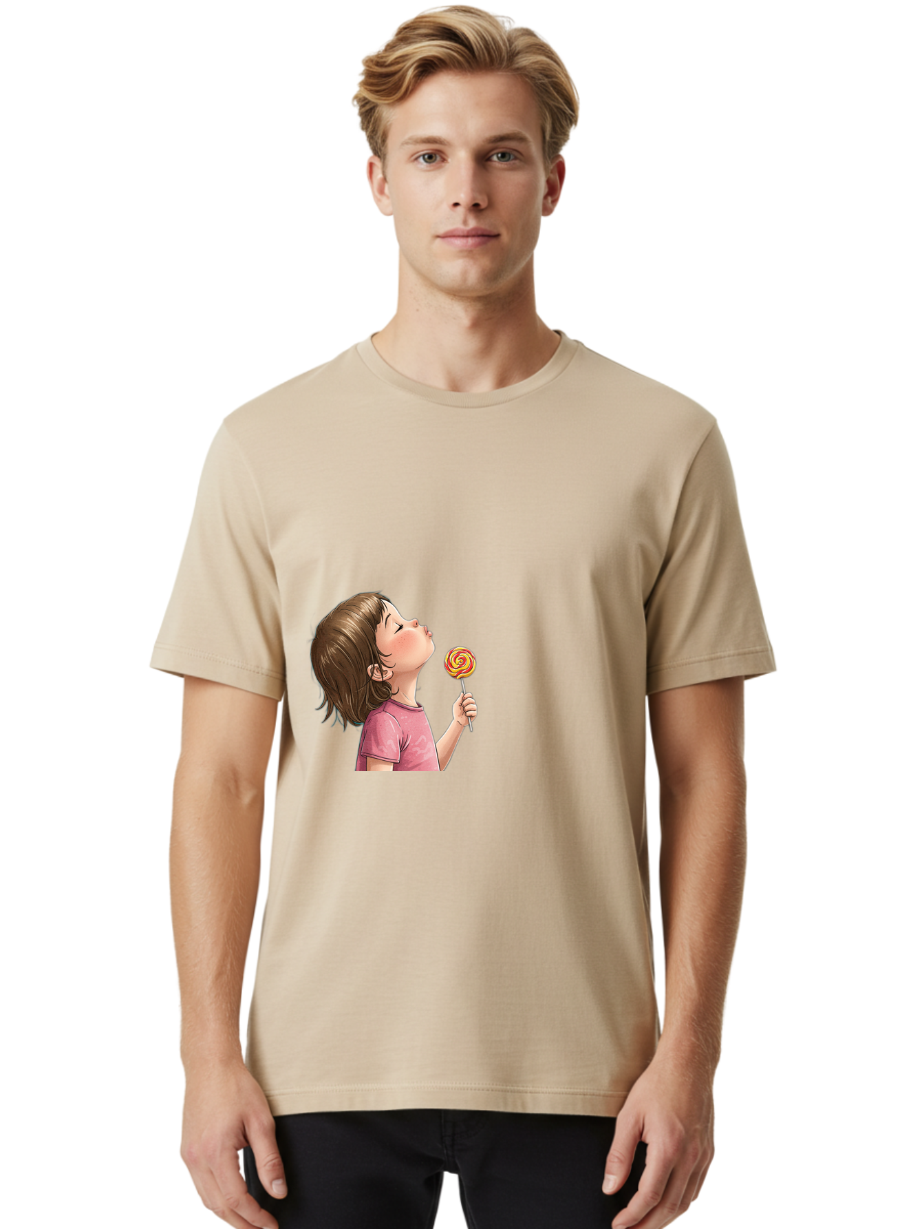 Girl-With-Lollipop Men'S Graphic Tee, 100% Cotton, Comfortable Casual Summer Wear, Machine Washable, Vintage Camera, Old Camera, Antique Camera, Black Camera, Classic Photography, Photography Equipment, Nostalgic Device, Film Camera, Bak691