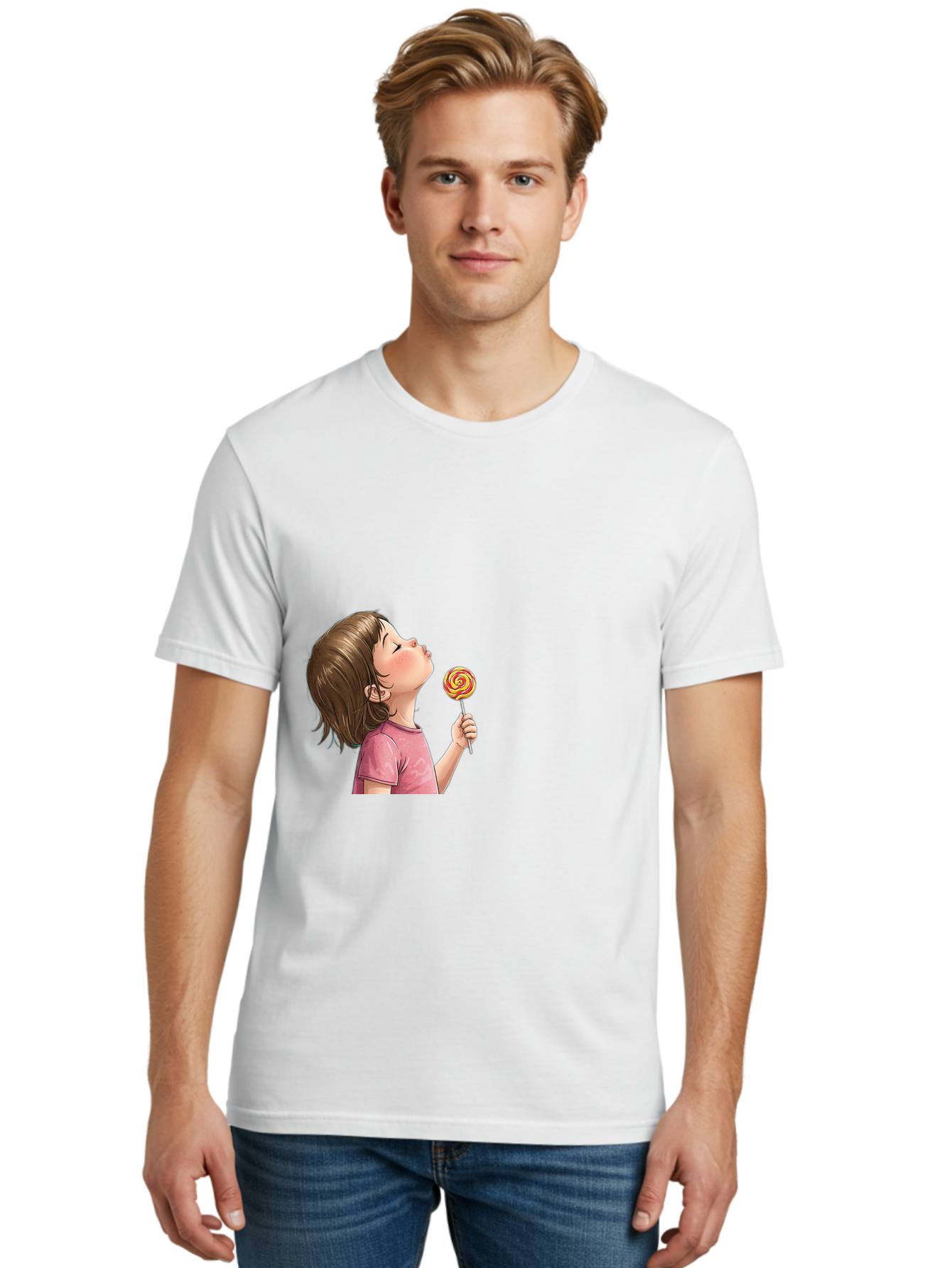 Girl-With-Lollipop Men'S Graphic Tee, 100% Cotton, Comfortable Casual Summer Wear, Machine Washable, Vintage Camera, Old Camera, Antique Camera, Black Camera, Classic Photography, Photography Equipment, Nostalgic Device, Film Camera, Bak691