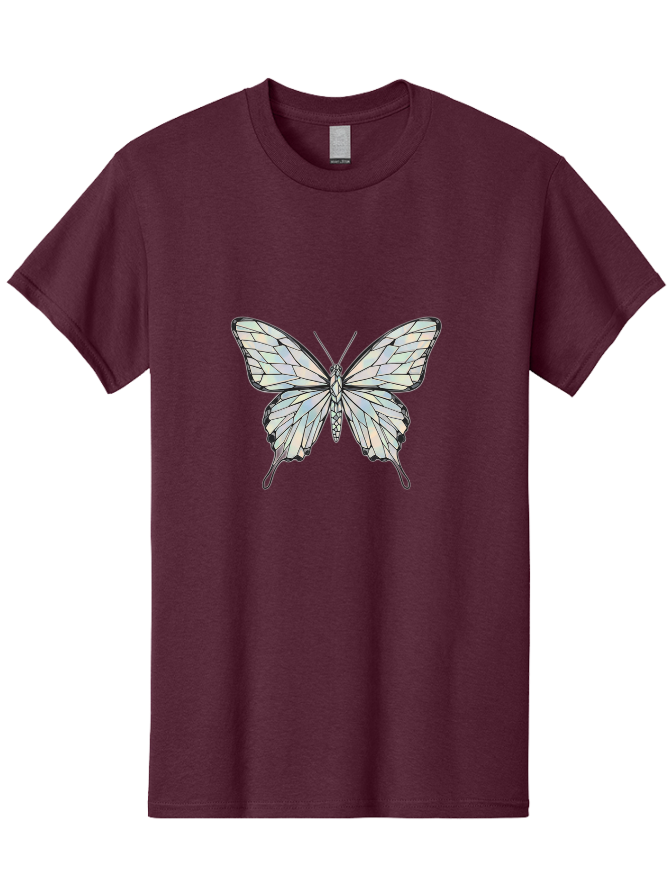Glass-Butterfly Men'S Graphic Tee, 100% Cotton, Comfortable Casual Summer Wear, Machine Washable, Vintage Camera, Old Camera, Antique Camera, Black Camera, Classic Photography, Photography Equipment, Nostalgic Device, Film Camera, Camera Art Bak692