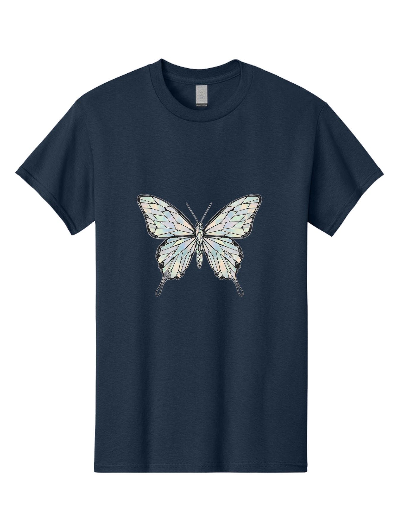 Glass-Butterfly Men'S Graphic Tee, 100% Cotton, Comfortable Casual Summer Wear, Machine Washable, Vintage Camera, Old Camera, Antique Camera, Black Camera, Classic Photography, Photography Equipment, Nostalgic Device, Film Camera, Camera Art Bak692