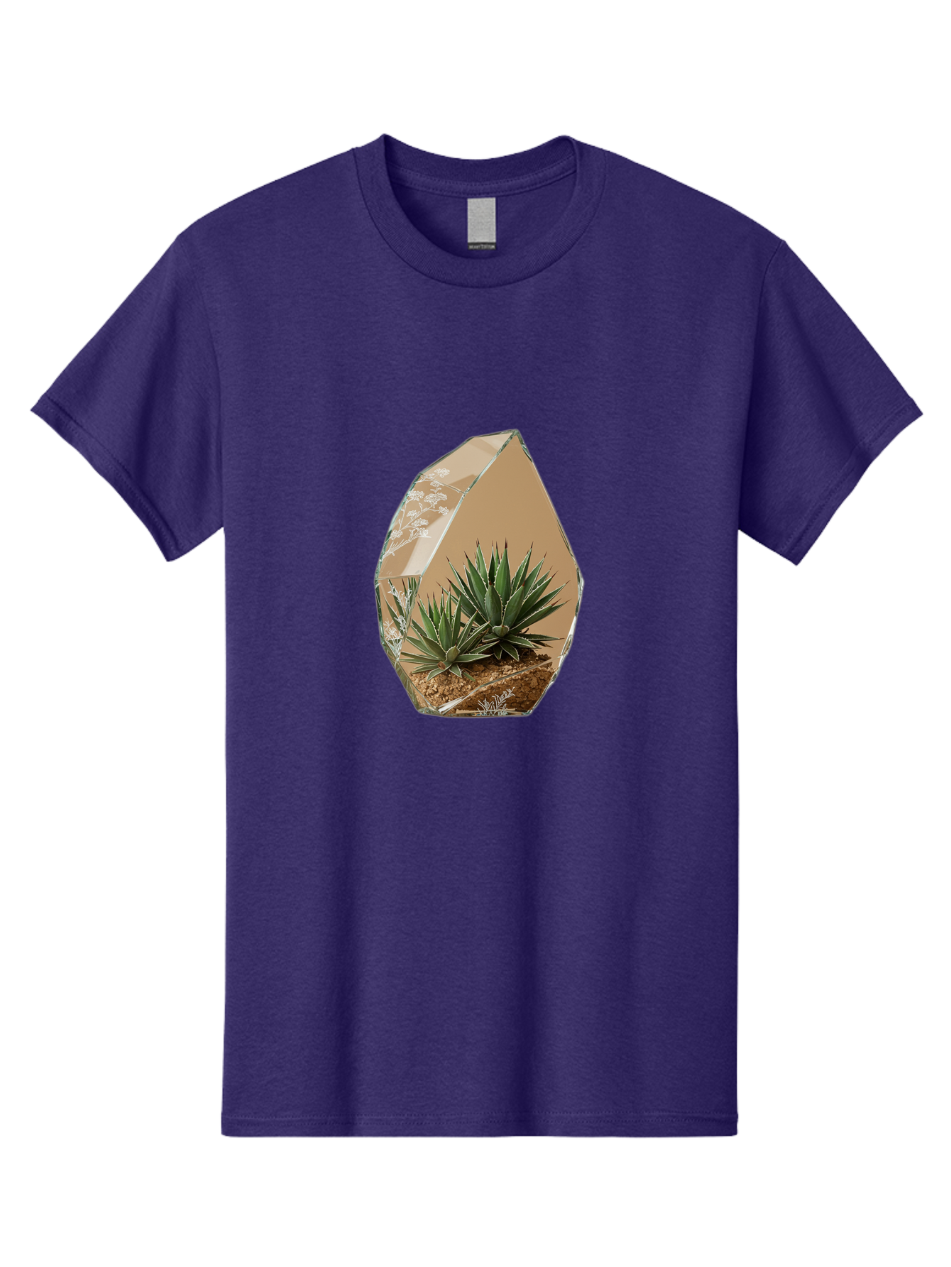 Glass-Terrarium-With-Succulents Men'S Graphic Tee, 100% Cotton, Comfortable Casual Summer Wear, Machine Washable, Vintage Camera, Old Camera, Antique Camera, Black Camera, Classic Photography, Photography Equipment, Nostalgic Device, Bak693