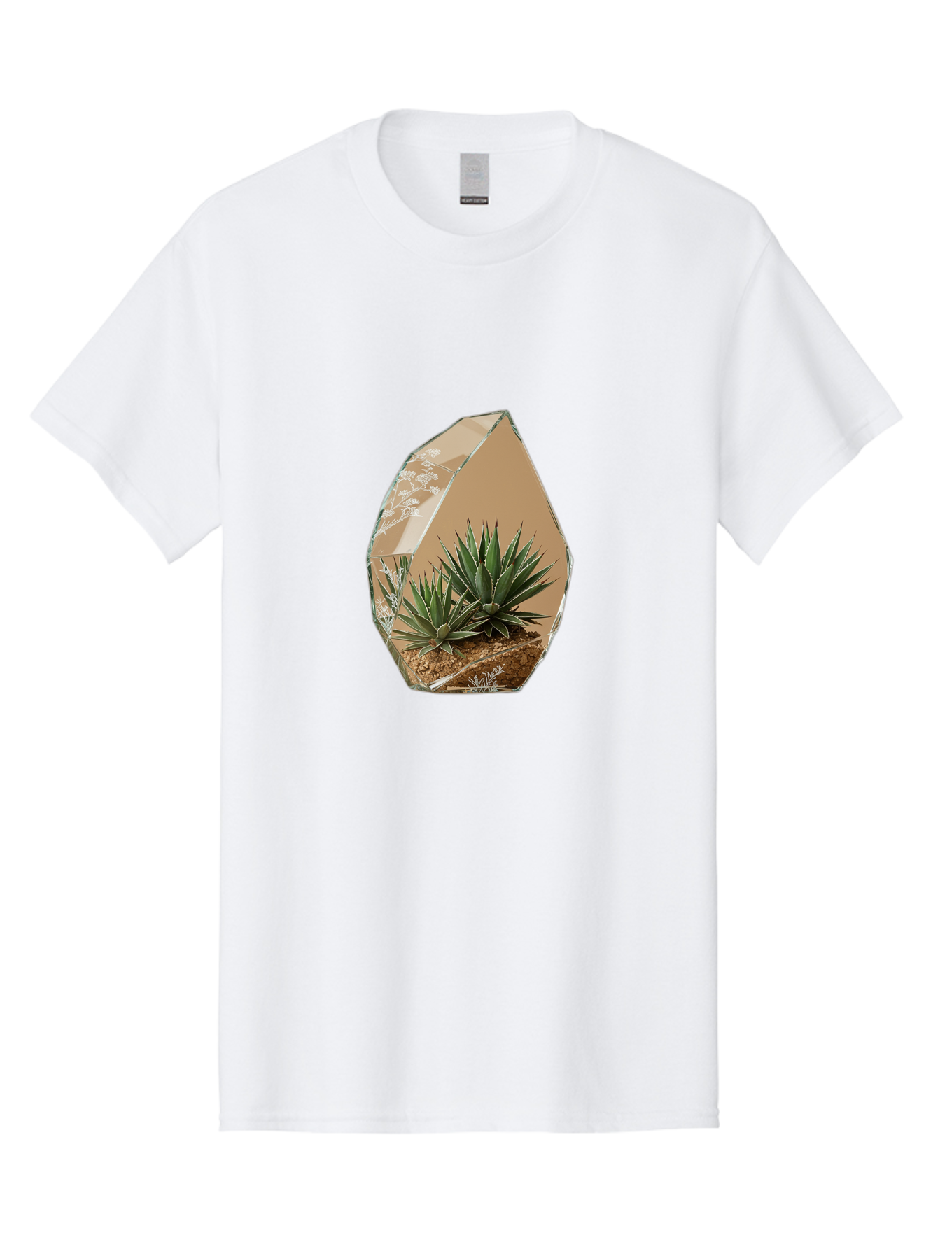 Glass-Terrarium-With-Succulents Men'S Graphic Tee, 100% Cotton, Comfortable Casual Summer Wear, Machine Washable, Vintage Camera, Old Camera, Antique Camera, Black Camera, Classic Photography, Photography Equipment, Nostalgic Device, Bak693