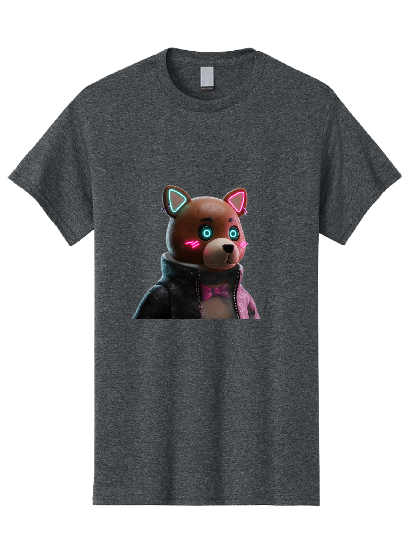 Glowing-Eyes-Bear Men'S Graphic Tee, 100% Cotton, Comfortable Casual Summer Wear, Machine Washable, Vintage Camera, Old Camera, Antique Camera, Black Camera, Classic Photography, Photography Equipment, Nostalgic Device, Film Camera, Camera Art Bak701