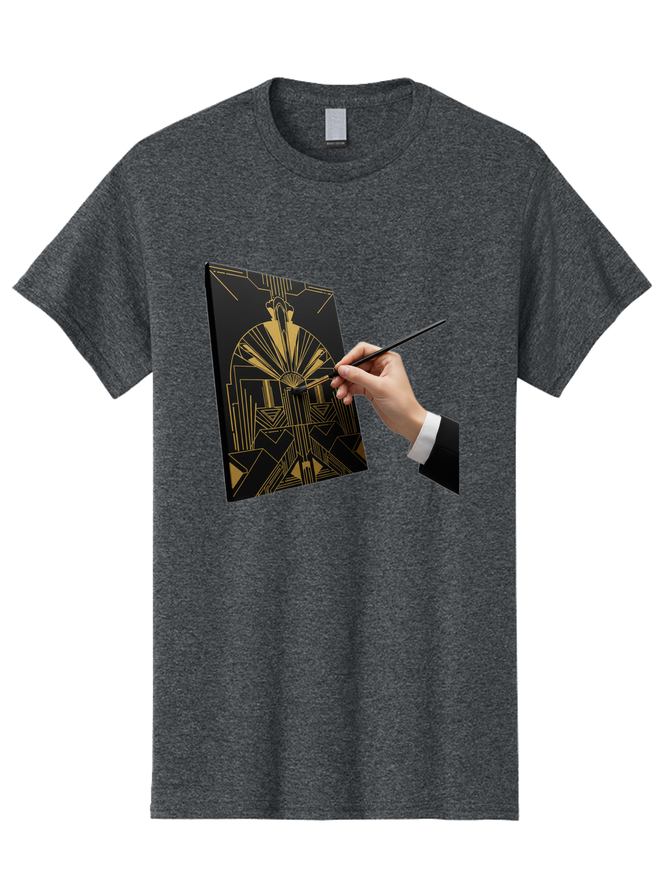 Gold-Foil-Art Men'S Graphic Tee, 100% Cotton, Comfortable Casual Summer Wear, Machine Washable, Vintage Camera, Old Camera, Antique Camera, Black Camera, Classic Photography, Photography Equipment, Nostalgic Device, Film Camera, Camera Art Bak706