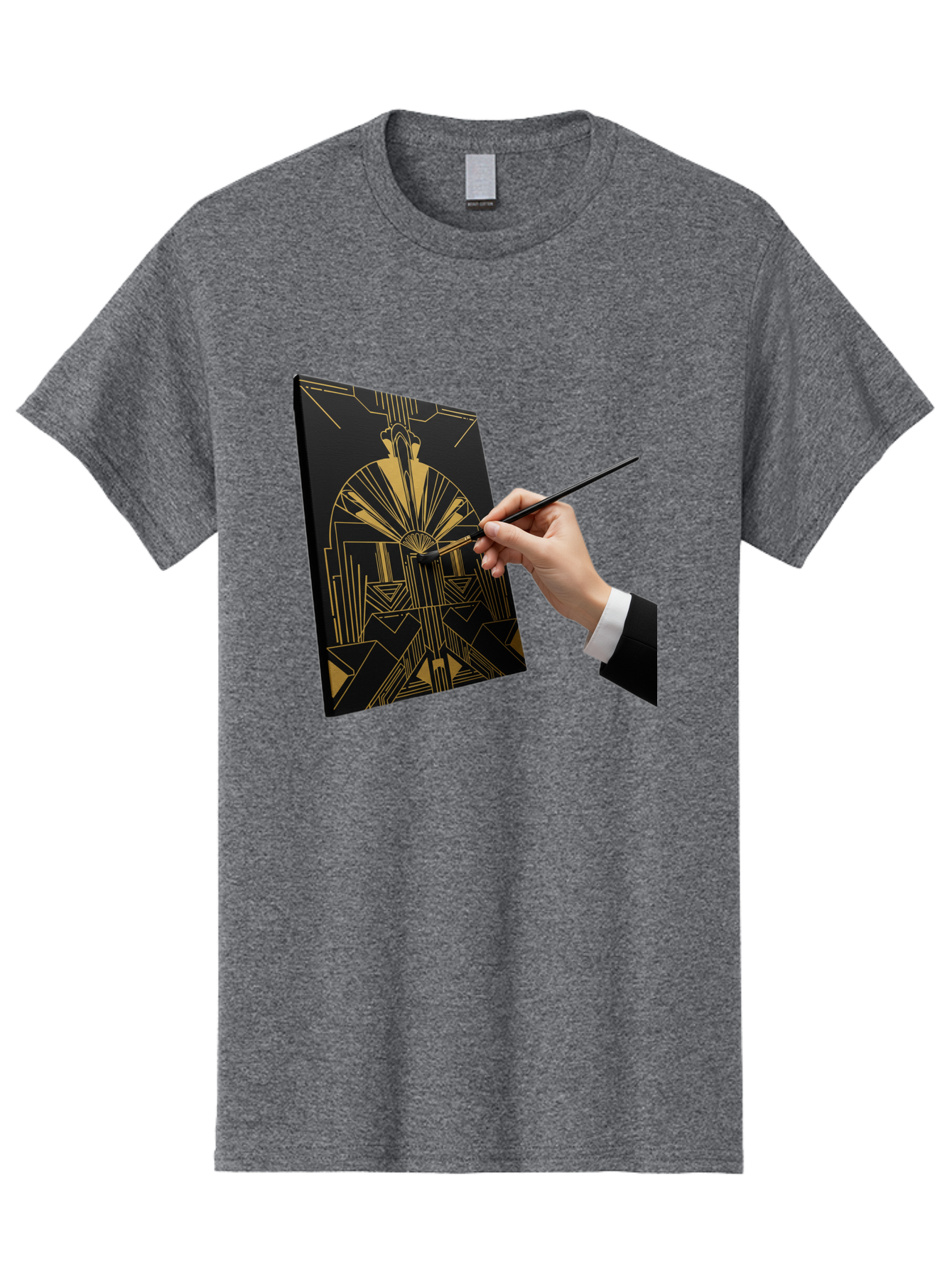 Gold-Foil-Art Men'S Graphic Tee, 100% Cotton, Comfortable Casual Summer Wear, Machine Washable, Vintage Camera, Old Camera, Antique Camera, Black Camera, Classic Photography, Photography Equipment, Nostalgic Device, Film Camera, Camera Art Bak706