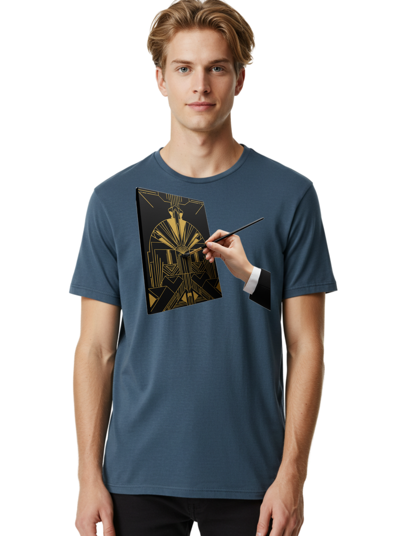 Gold-Foil-Art Men'S Graphic Tee, 100% Cotton, Comfortable Casual Summer Wear, Machine Washable, Vintage Camera, Old Camera, Antique Camera, Black Camera, Classic Photography, Photography Equipment, Nostalgic Device, Film Camera, Camera Art Bak706
