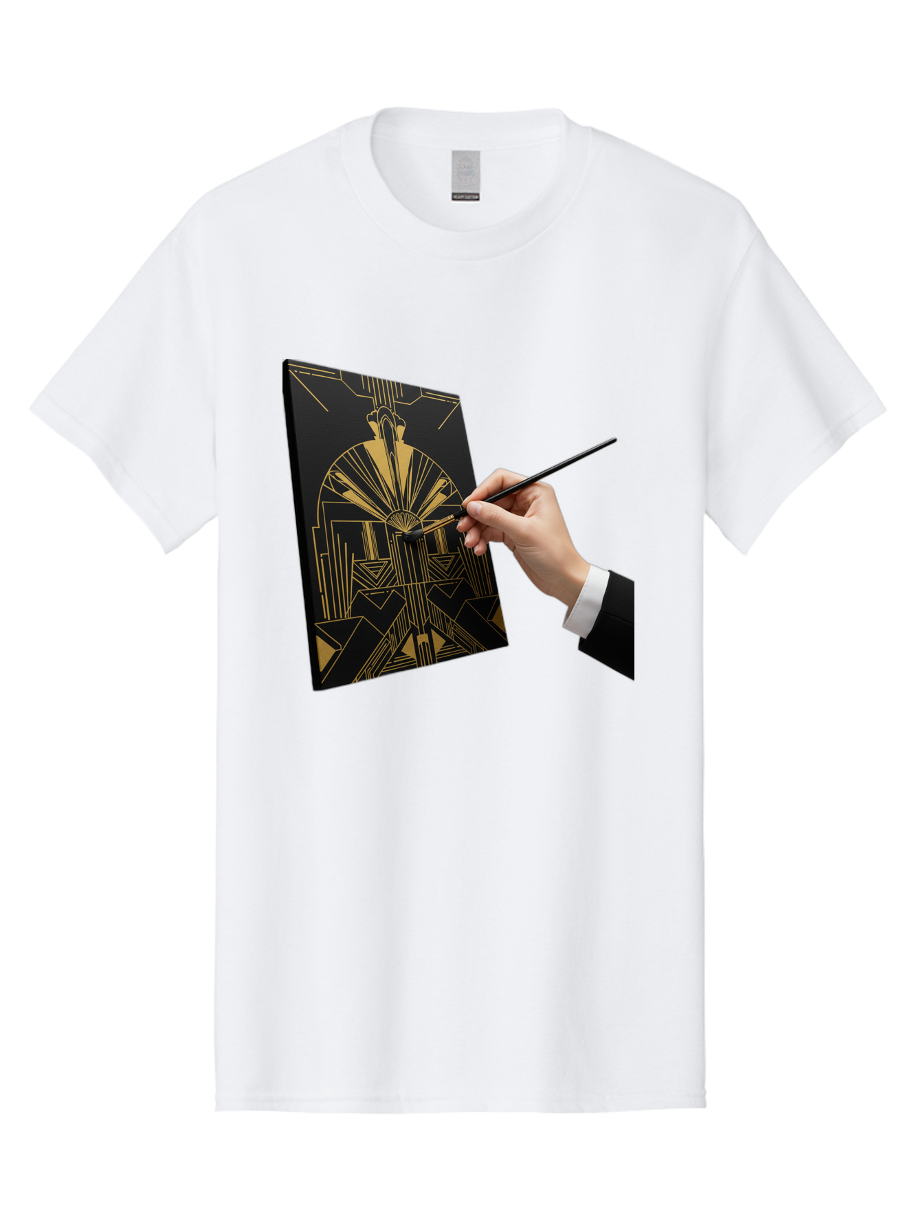 Gold-Foil-Art Men'S Graphic Tee, 100% Cotton, Comfortable Casual Summer Wear, Machine Washable, Vintage Camera, Old Camera, Antique Camera, Black Camera, Classic Photography, Photography Equipment, Nostalgic Device, Film Camera, Camera Art Bak706
