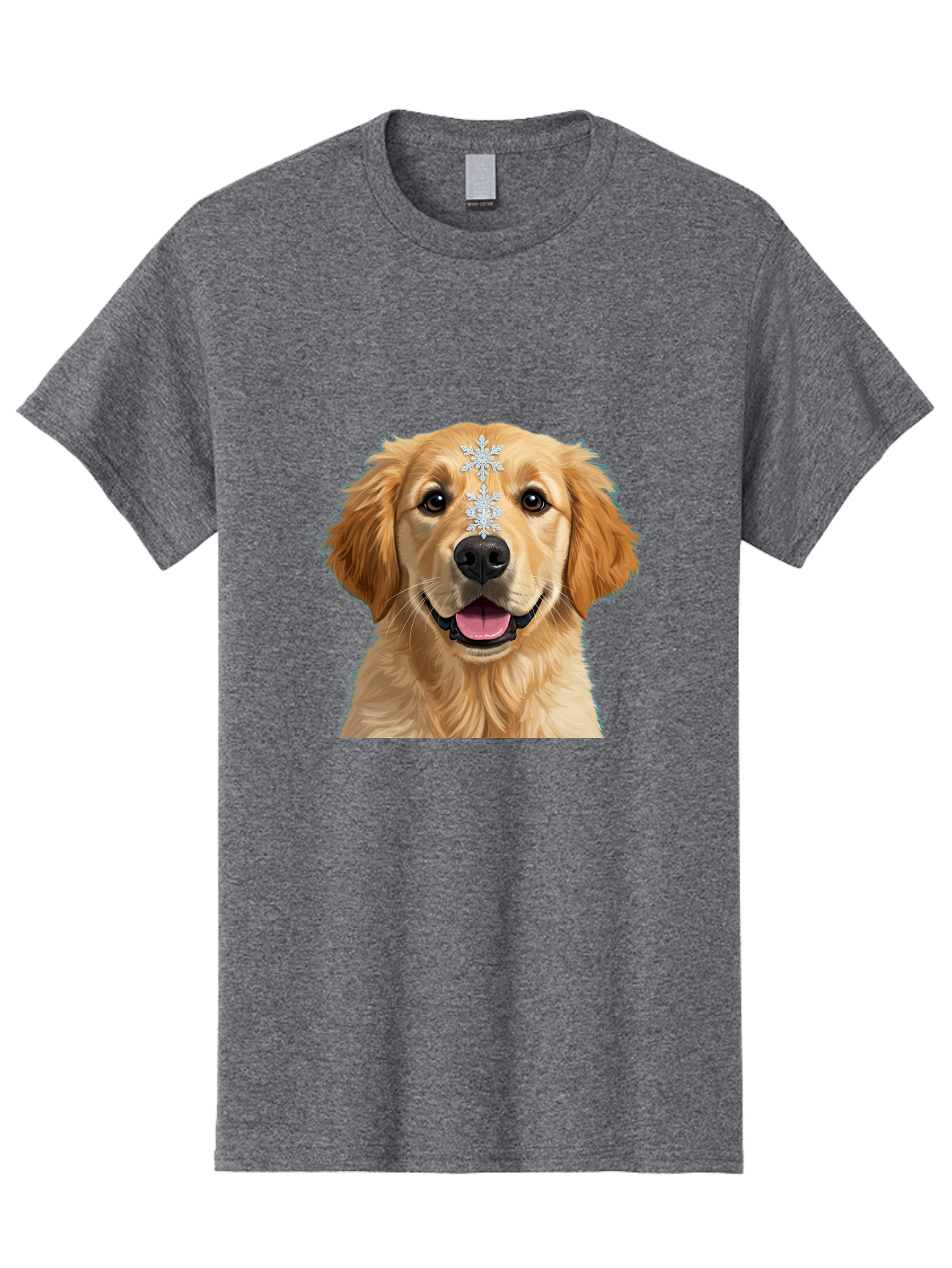 Golden-Retriever-Snowflake Men'S Graphic Tee, 100% Cotton, Comfortable Casual Summer Wear, Machine Washable, Vintage Camera, Old Camera, Antique Camera, Black Camera, Classic Photography, Photography Equipment, Nostalgic Device, Film Camera, Bak708