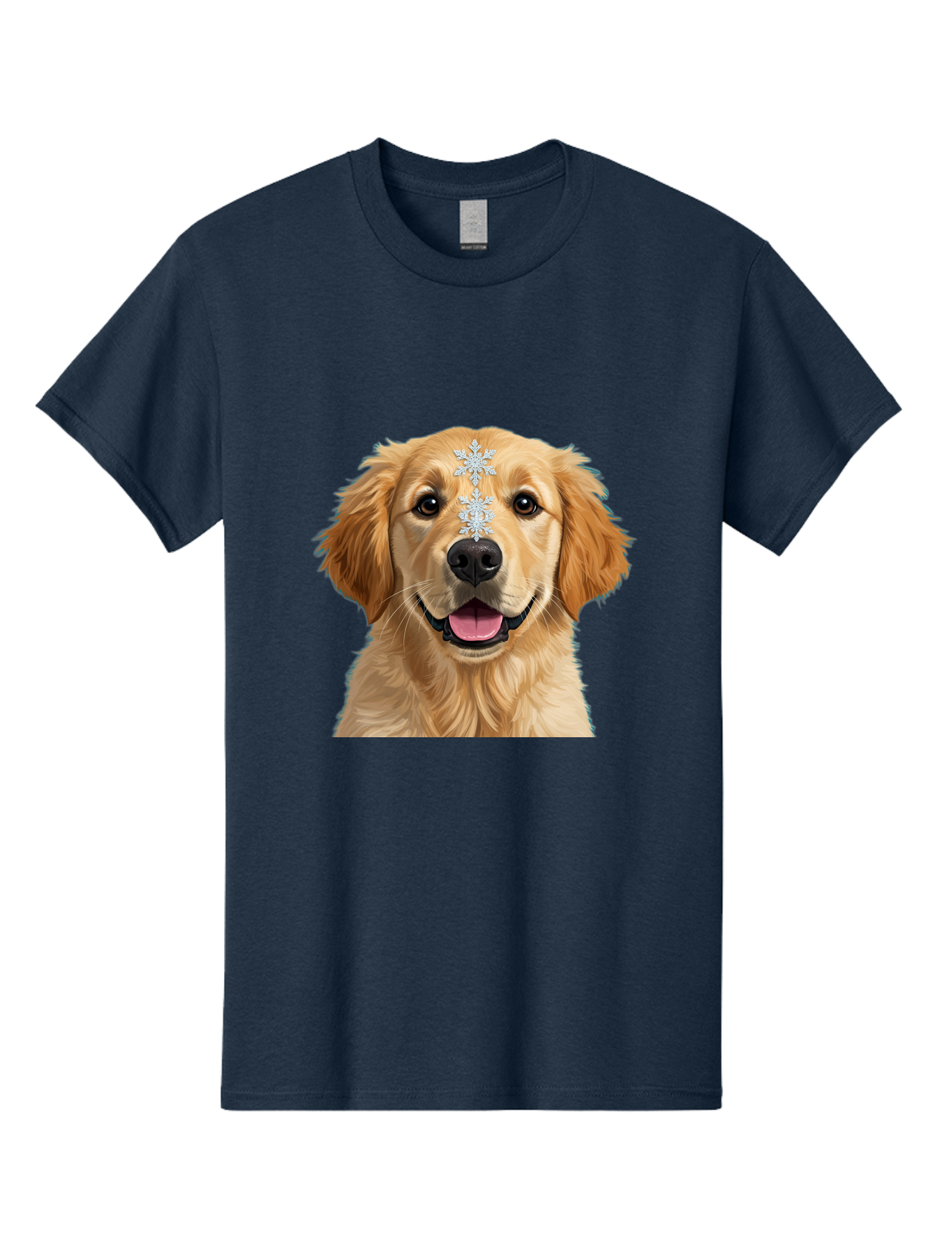 Golden-Retriever-Snowflake Men'S Graphic Tee, 100% Cotton, Comfortable Casual Summer Wear, Machine Washable, Vintage Camera, Old Camera, Antique Camera, Black Camera, Classic Photography, Photography Equipment, Nostalgic Device, Film Camera, Bak708