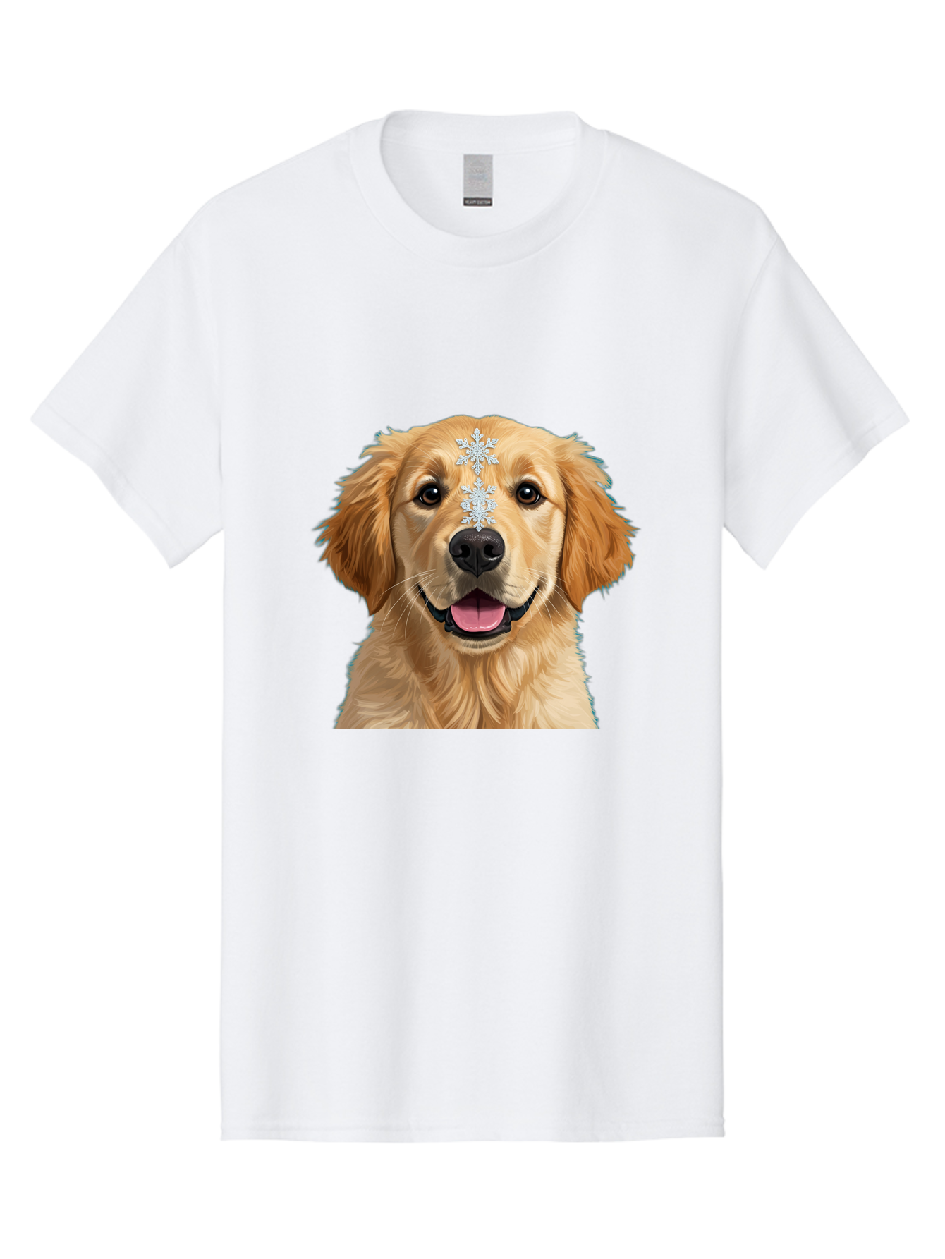 Golden-Retriever-Snowflake Men'S Graphic Tee, 100% Cotton, Comfortable Casual Summer Wear, Machine Washable, Vintage Camera, Old Camera, Antique Camera, Black Camera, Classic Photography, Photography Equipment, Nostalgic Device, Film Camera, Bak708